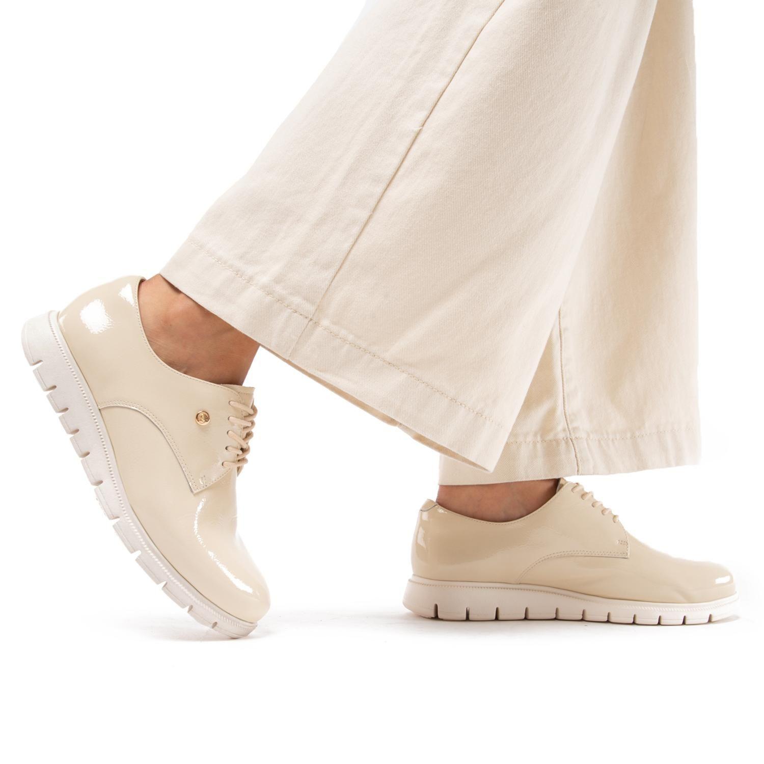 Zapato de cuero mujer Gacel off white Itati-1