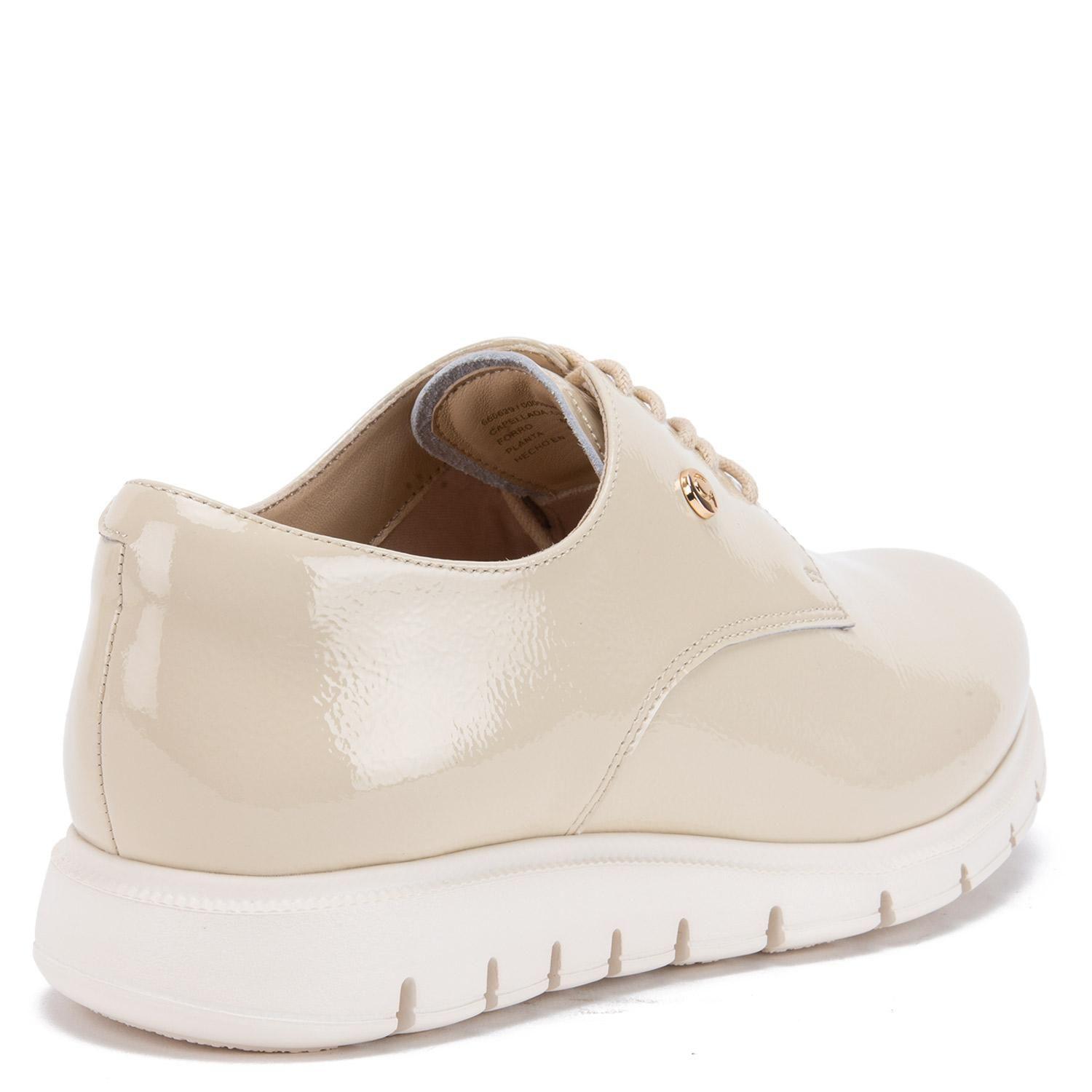 Zapato de cuero mujer Gacel off white Itati-4