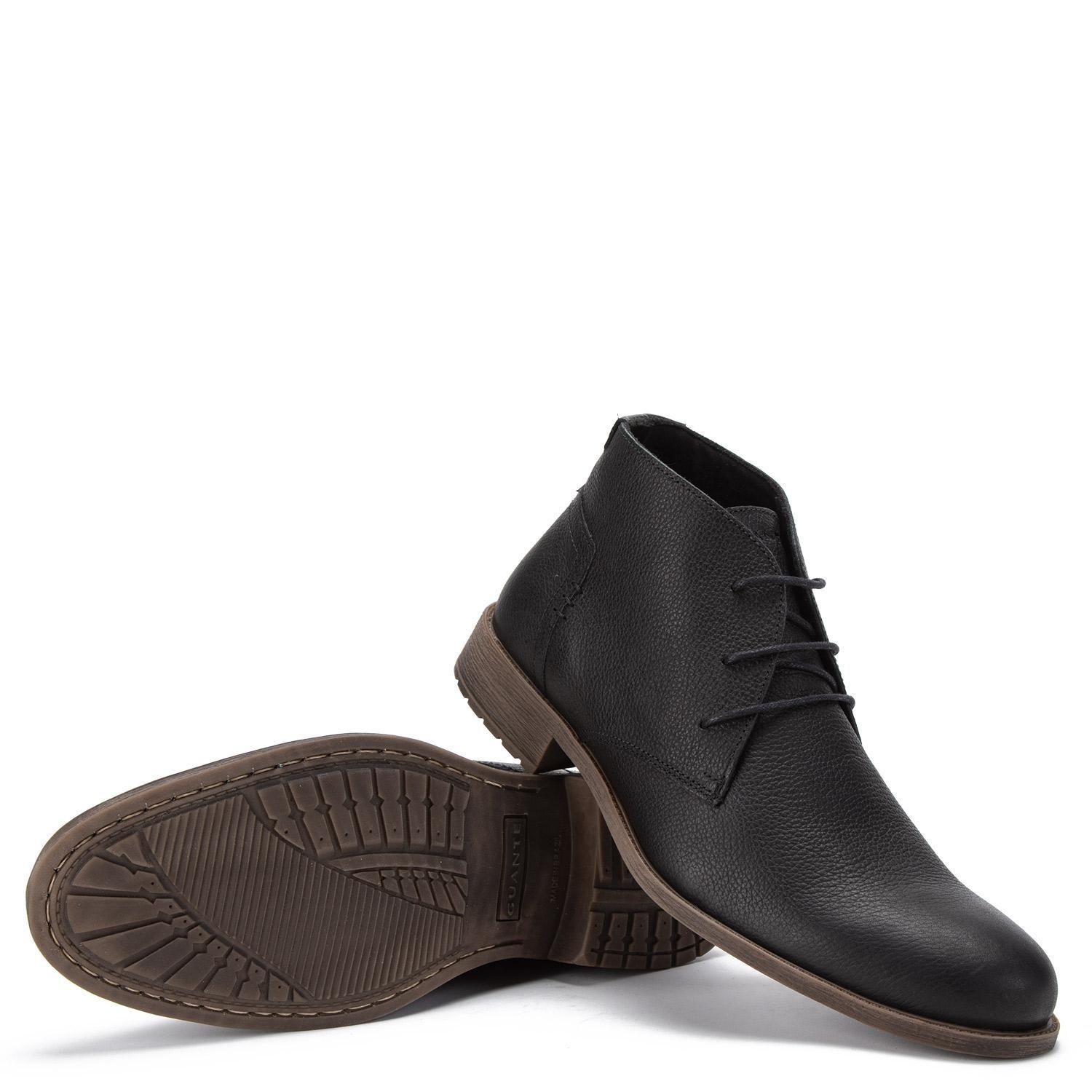 Botin de cuero hombre Guante negro España 0034258-3