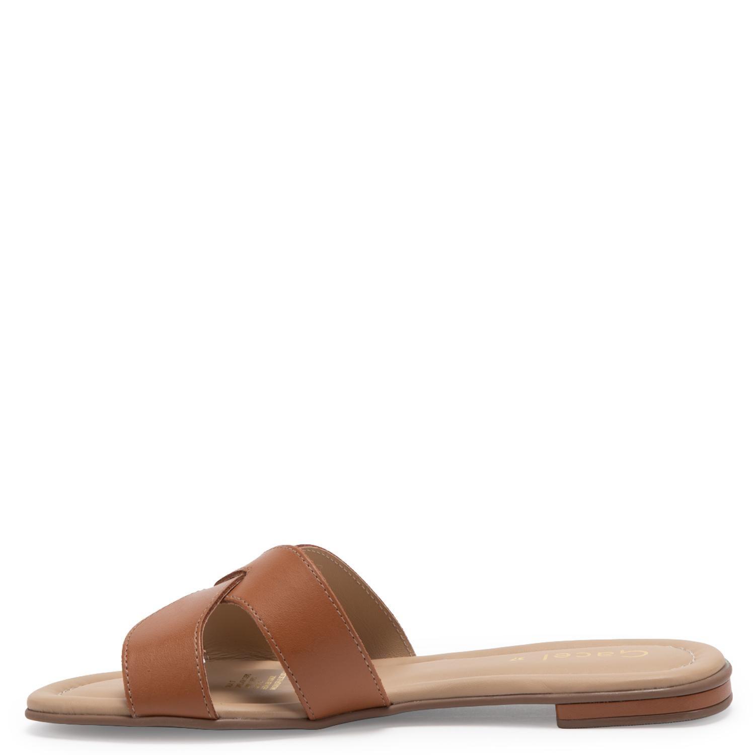 Sandalia de cuero mujer Gacel camel Sandy 0661425-2