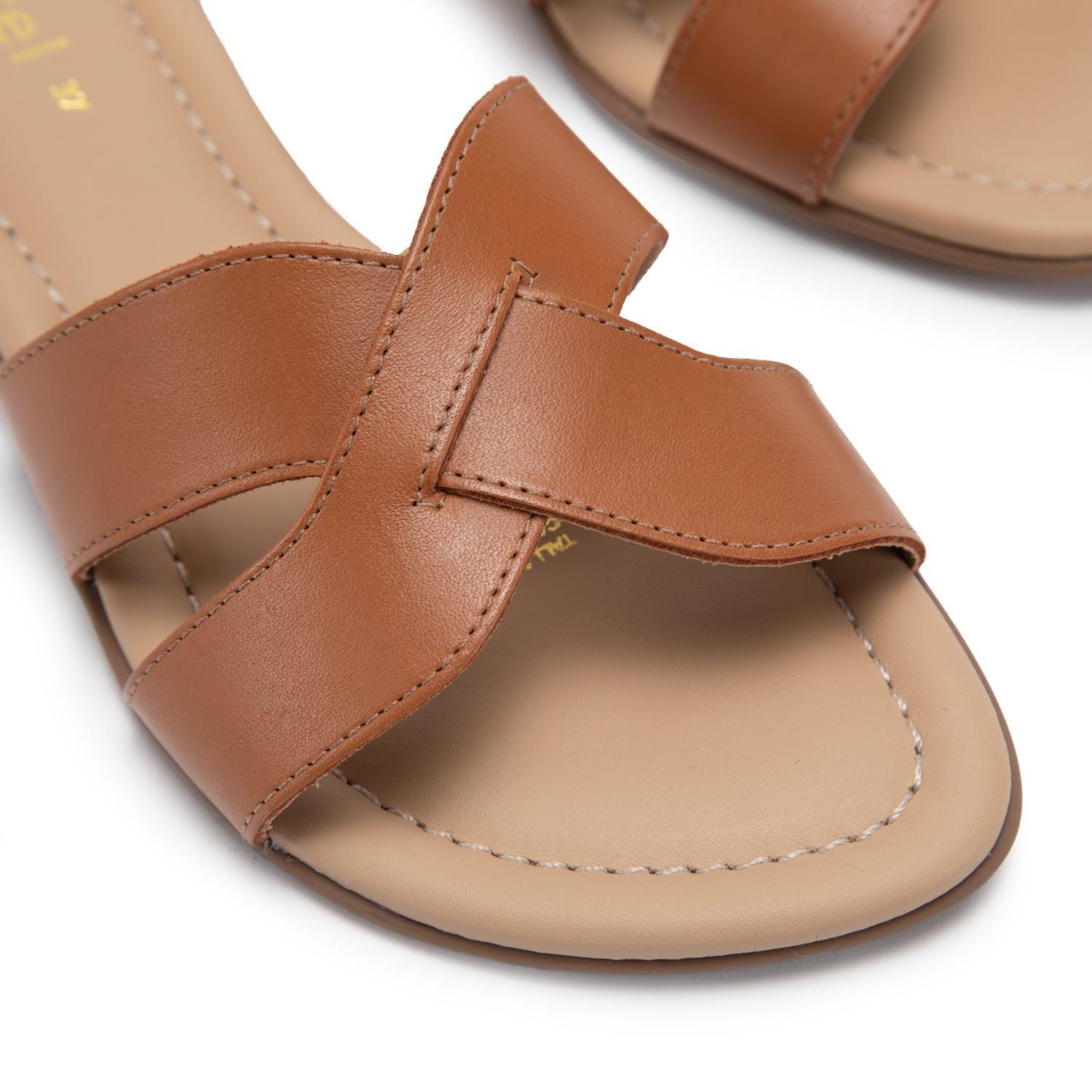 Sandalia de cuero mujer Gacel camel Sandy 0661425-5