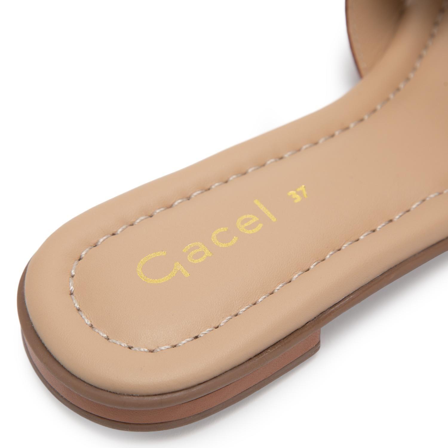 Sandalia de cuero mujer Gacel camel Sandy 0661425-6