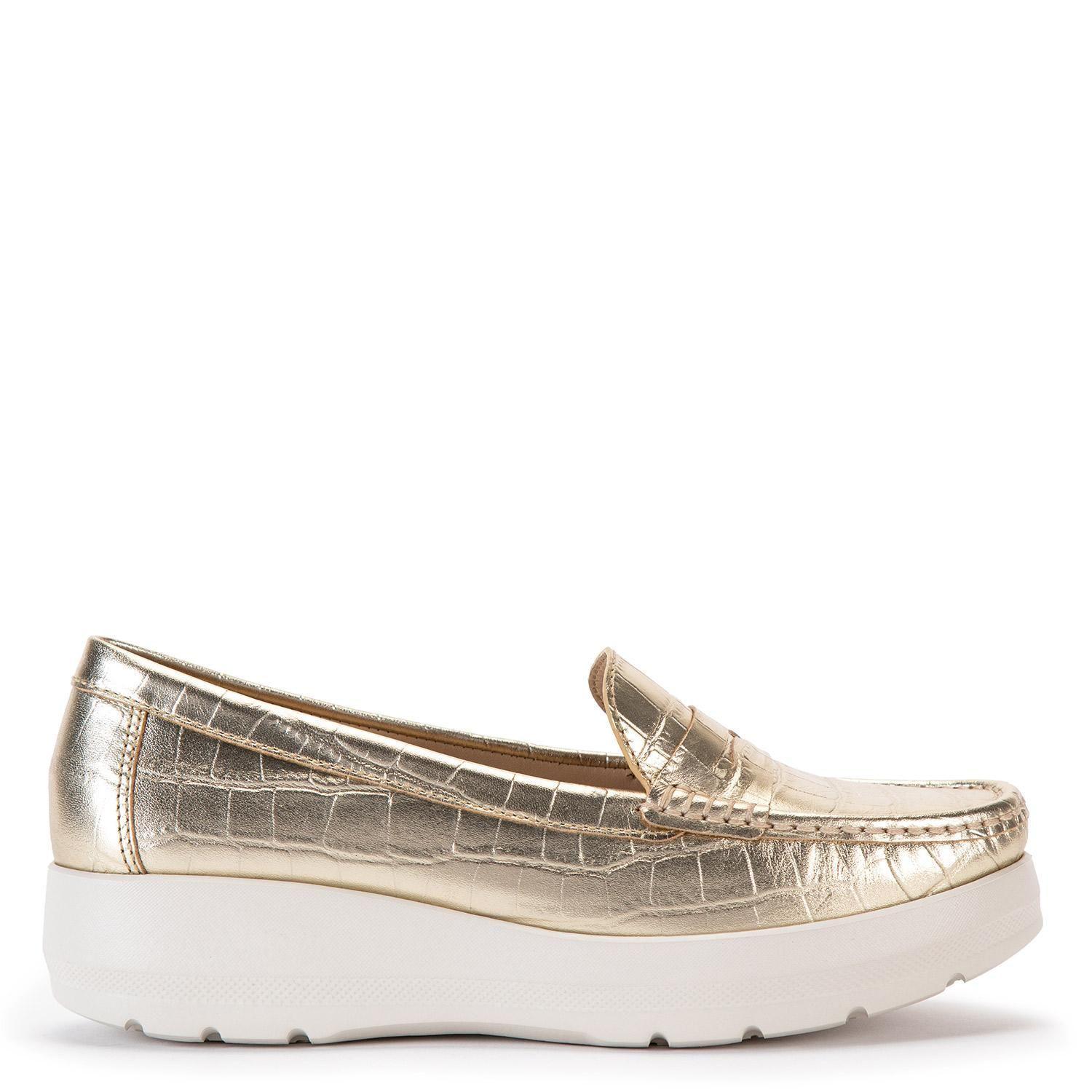 Mocasin de cuero mujer Gacel Dorado Locanda 0659611-0