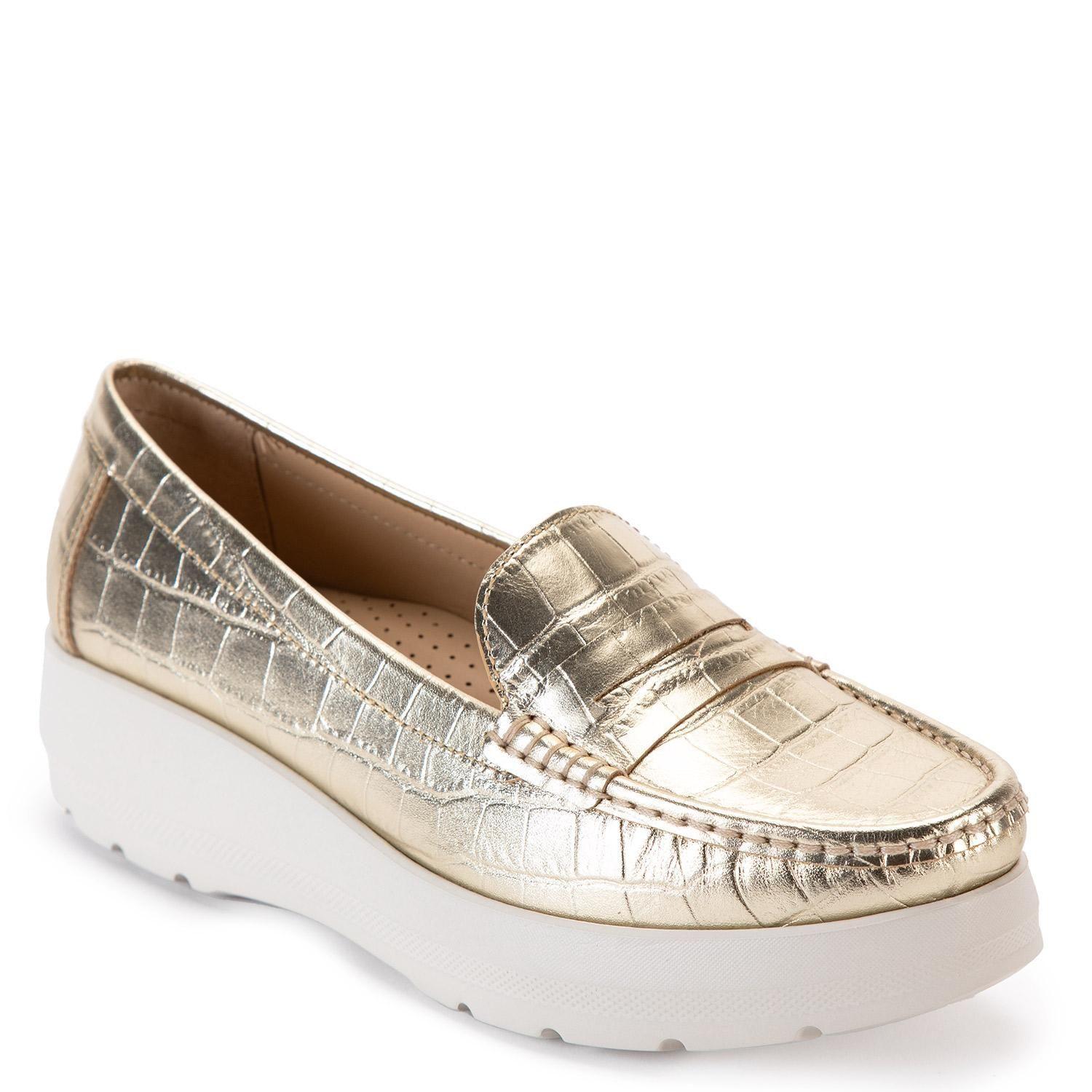 Mocasin de cuero mujer Gacel Dorado Locanda 0659611-2