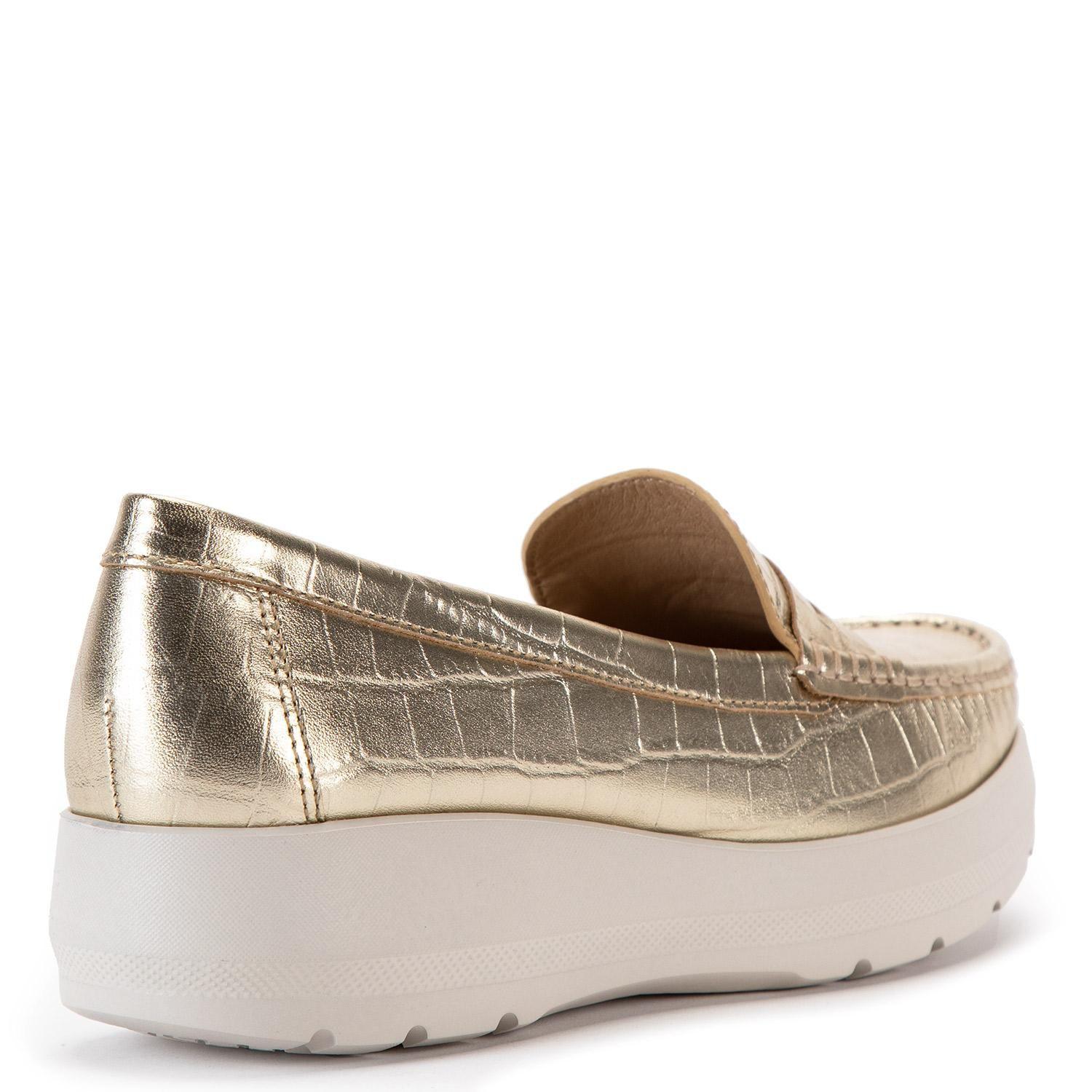 Mocasin de cuero mujer Gacel Dorado Locanda 0659611-4