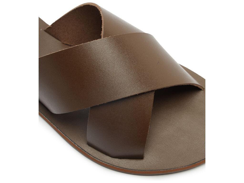 Sandalia de cuero mujer Anacapri Alba Chocolate-4