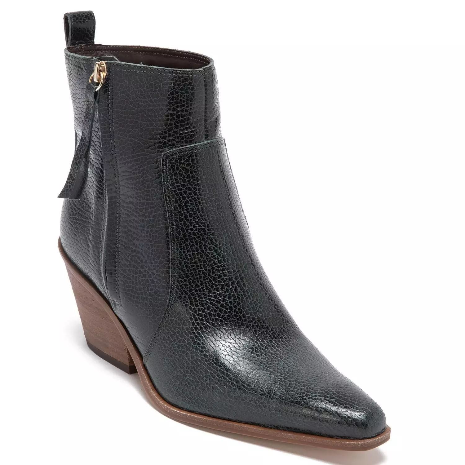 Botin de cuero mujer Gacel Verde Oscuro Beverly 0659164-2