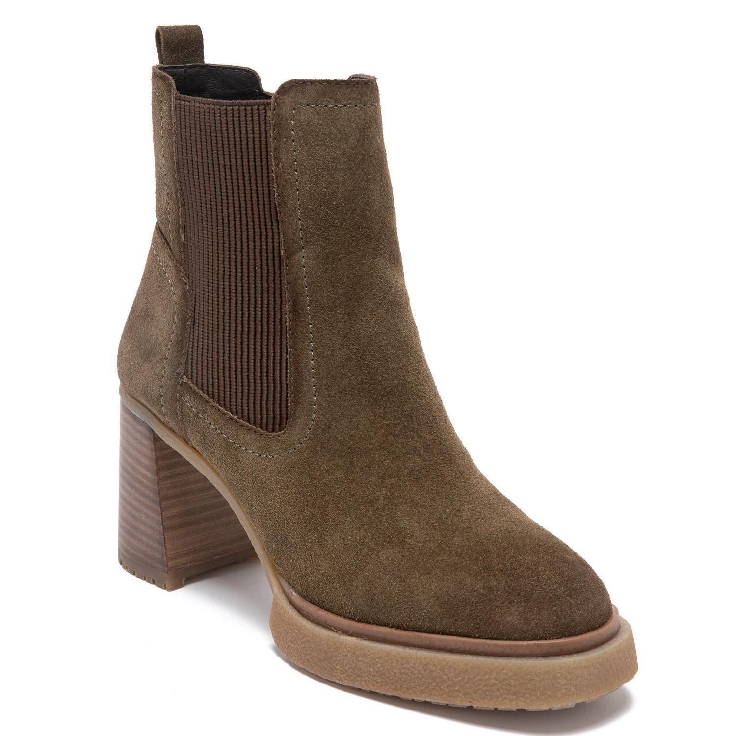 Botin de cuero mujer Gacel Olivo Pepa 0659352-2