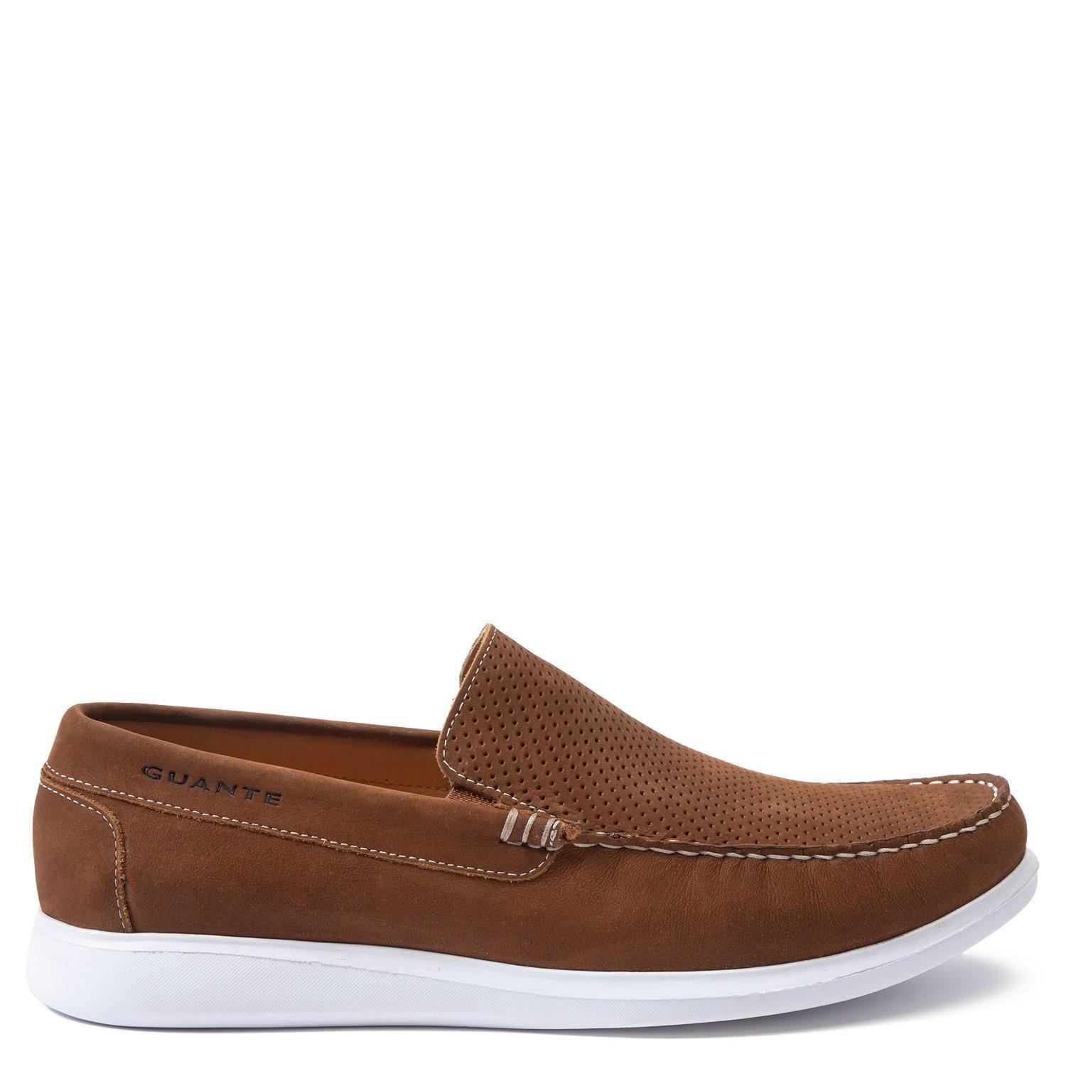 Mocasin de cuero hombre Guante Tostado Cannes 0034813-0