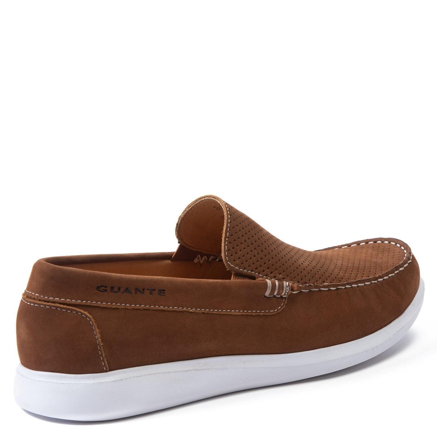 Mocasin de cuero hombre Guante Tostado Cannes 0034813-4