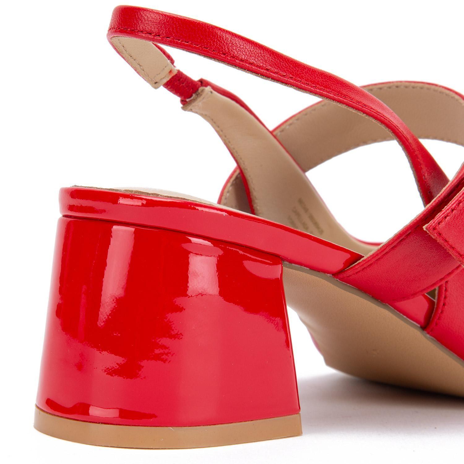 Zapato de cuero mujer Gacel rojo Coco 0660348-3