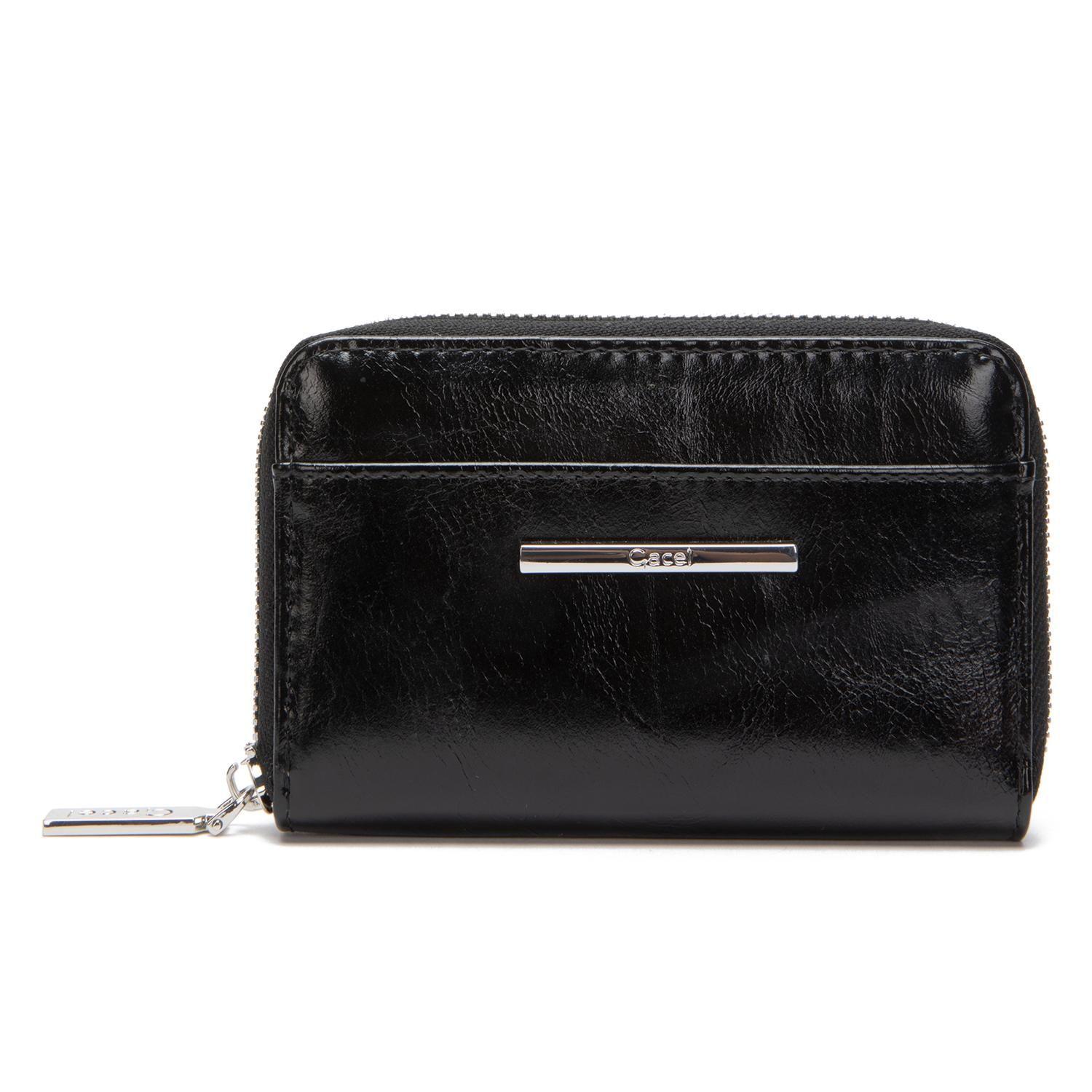 Billetera mujer Gacel negro mediana-0