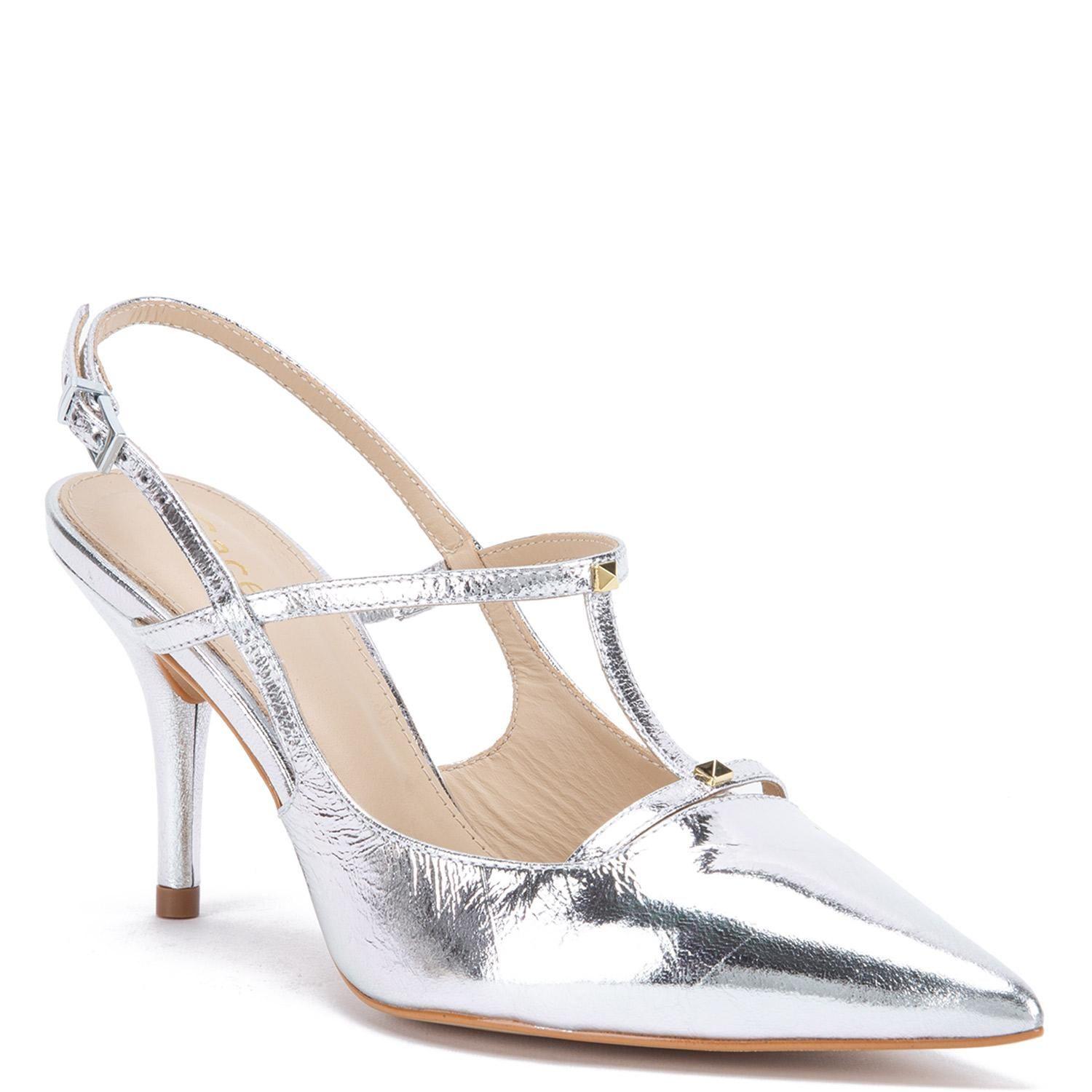 Zapato de cuero mujer Gacel Plateado Irune 0660423-2