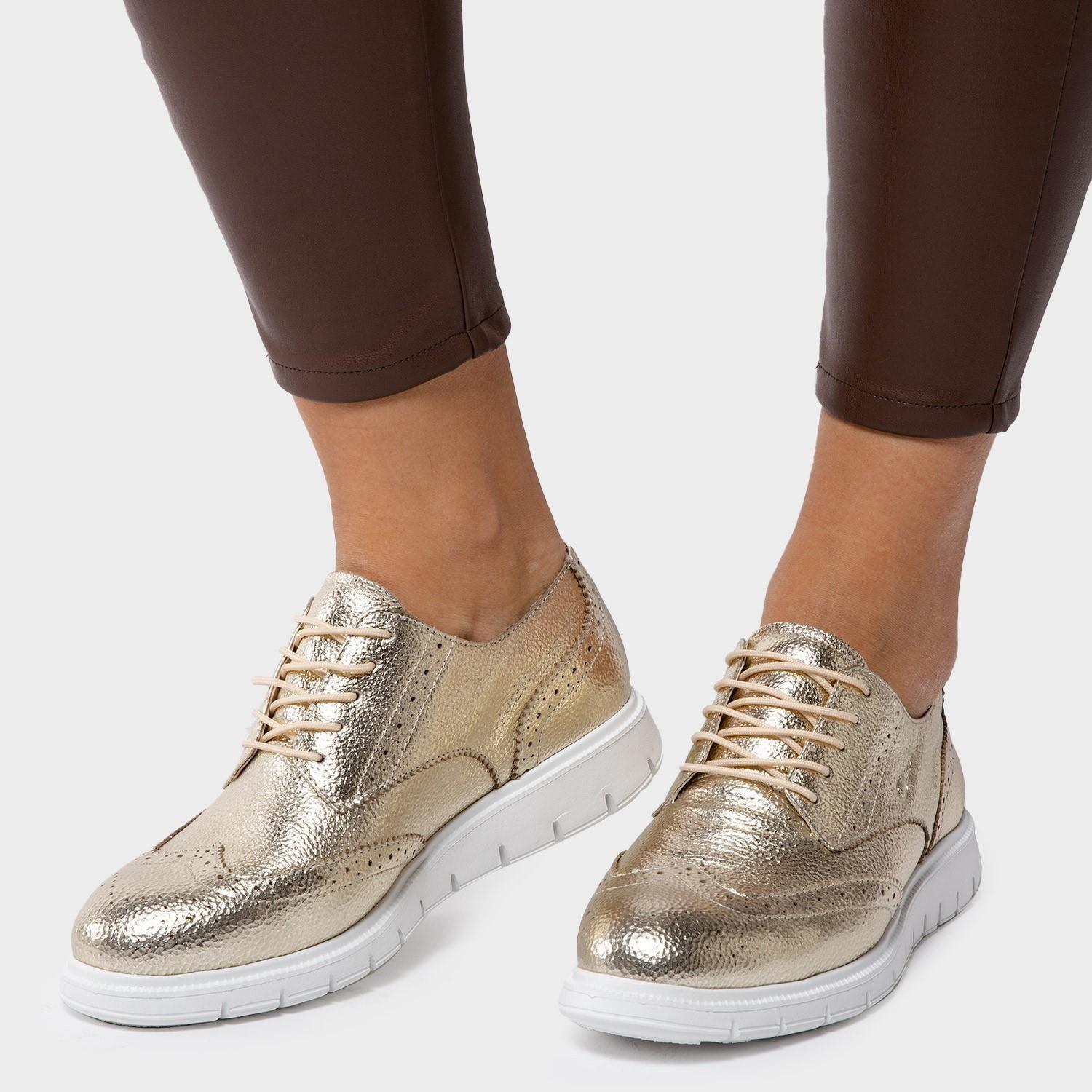 Zapato de cuero mujer Gacel Dorado Itati 0658867-1