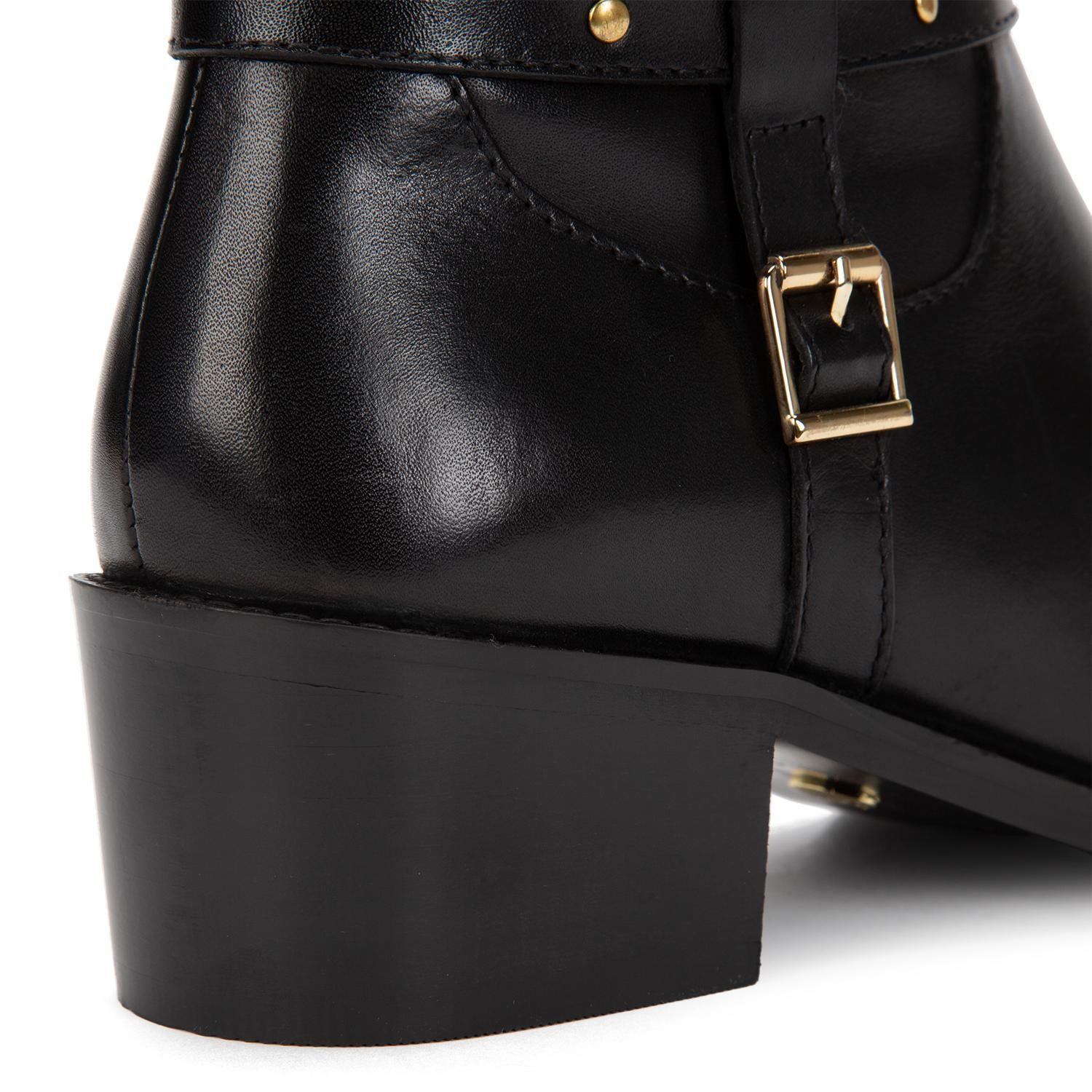 Bota de cuero mujer Gacel negro Montana 0660016-2
