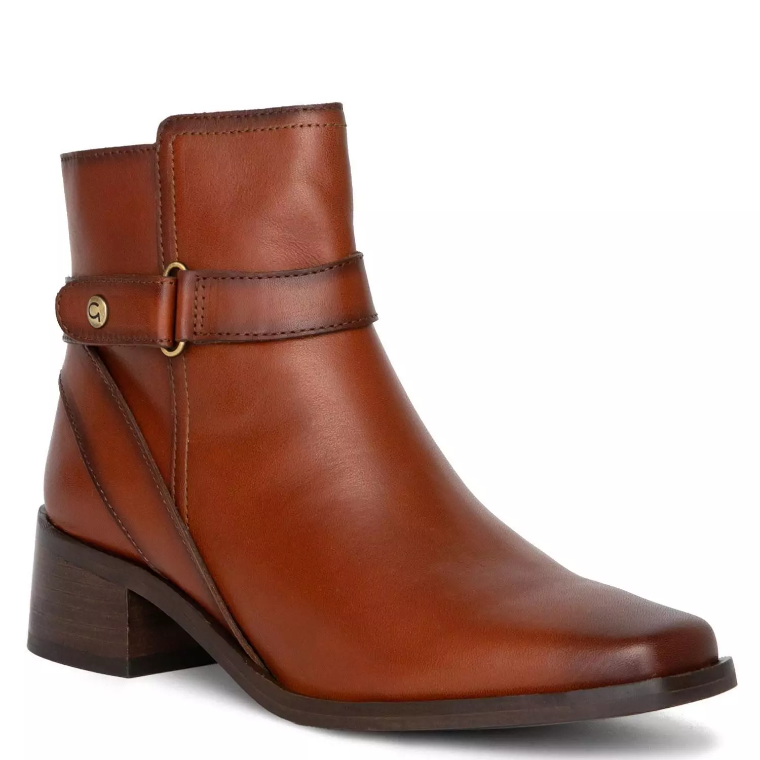 Botin de cuero mujer Gacel tostado Casey 0660738-2