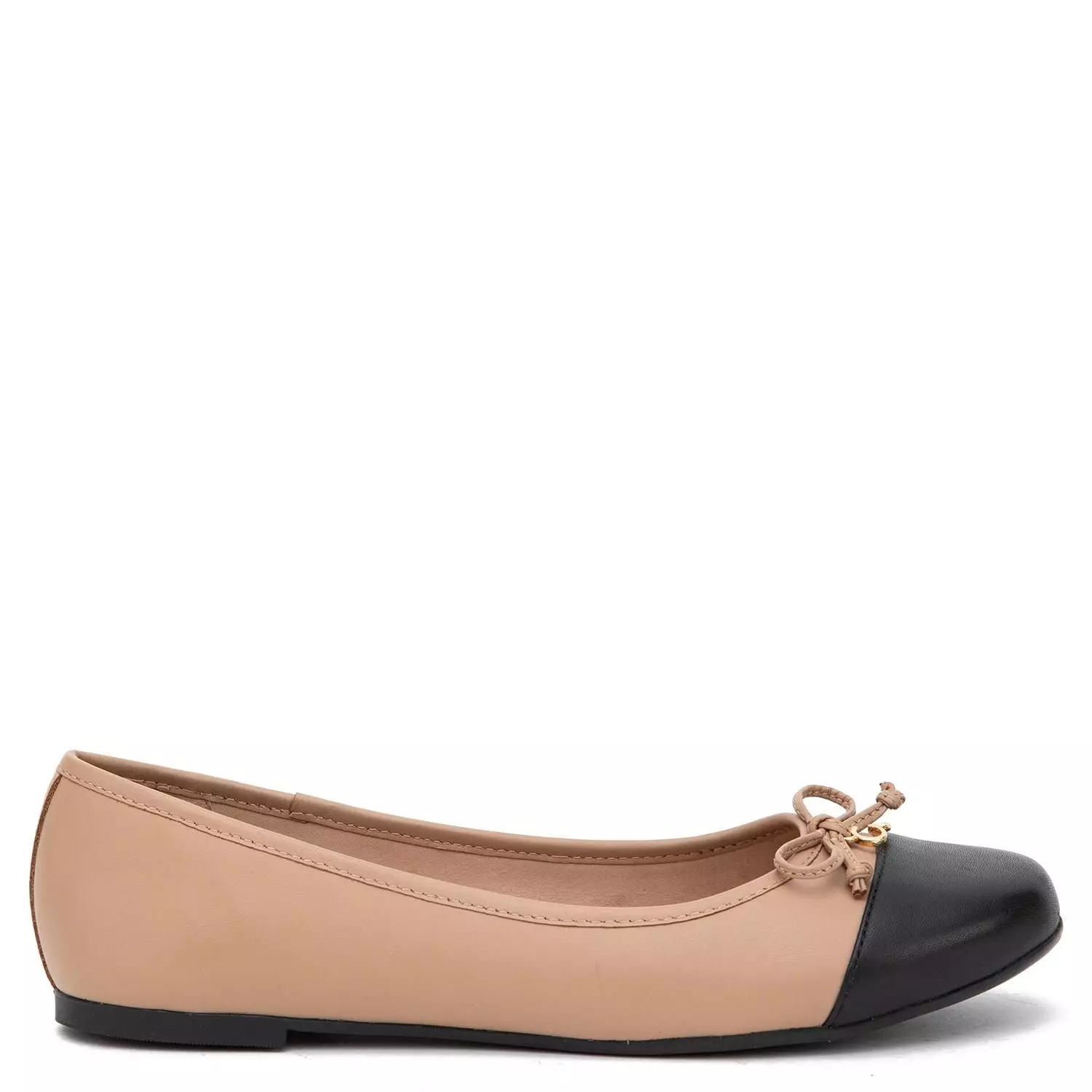 Ballerina de cuero mujer Gacel beige Ikia 0660831-0
