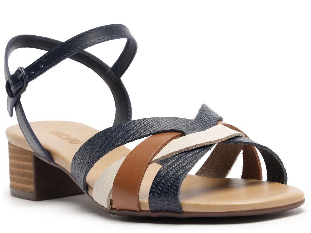 Sandalia de cuero mujer Anacapri azul Luna C3048901210003-2
