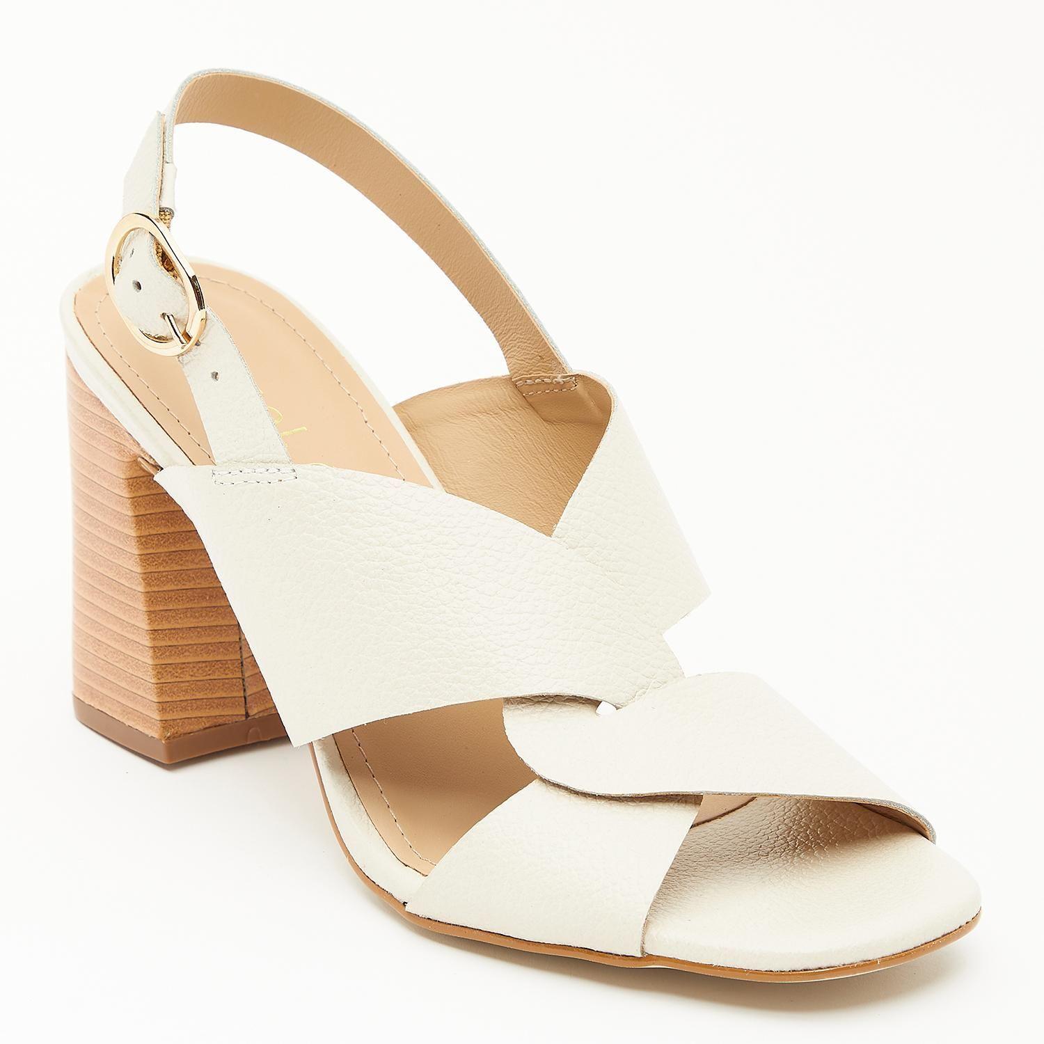 Sandalia de cuero mujer Gacel Crema Judith 0659591-2