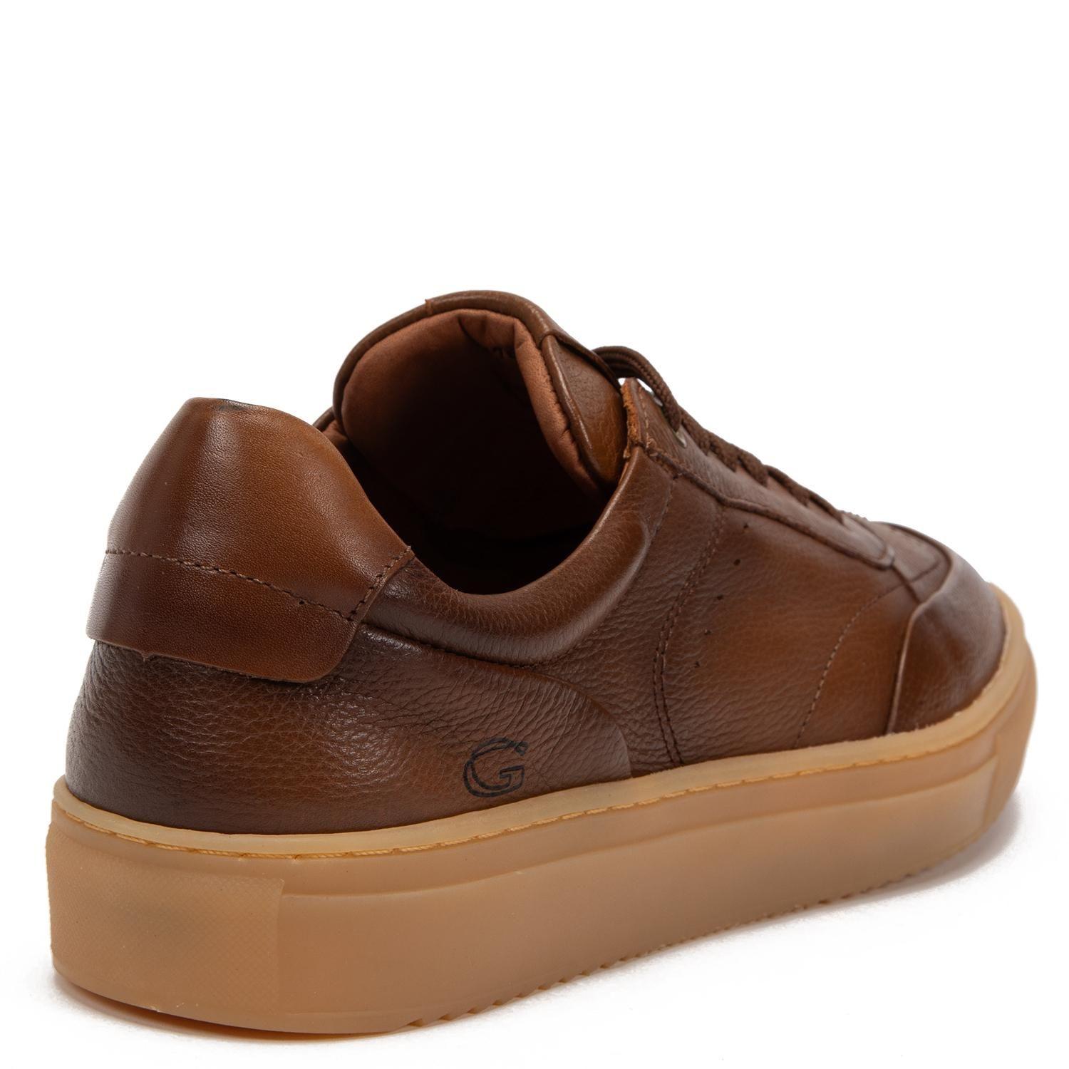 Zapatilla de cuero hombre Guante chocolate Florence-4
