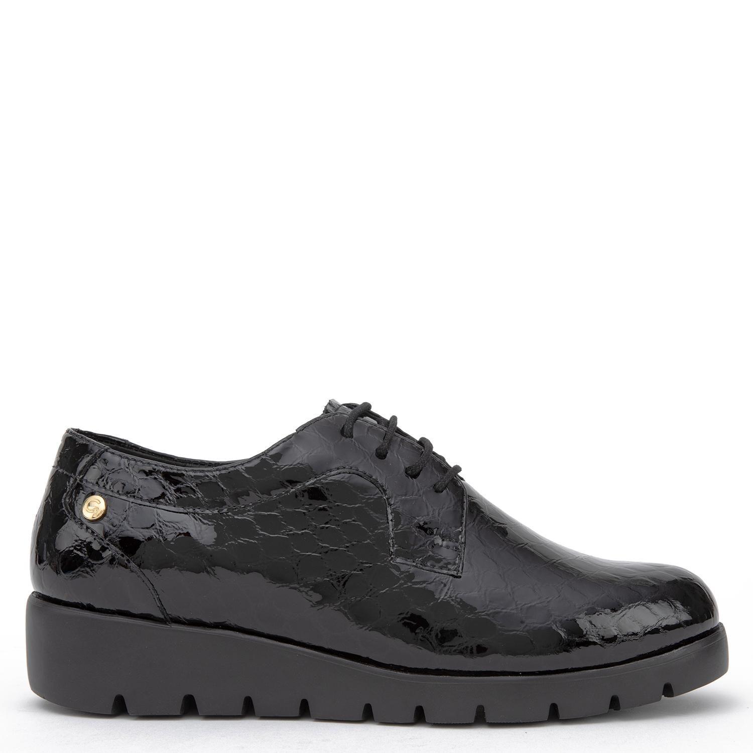 Zapato de cuero mujer Gacel negro Mercedes-0