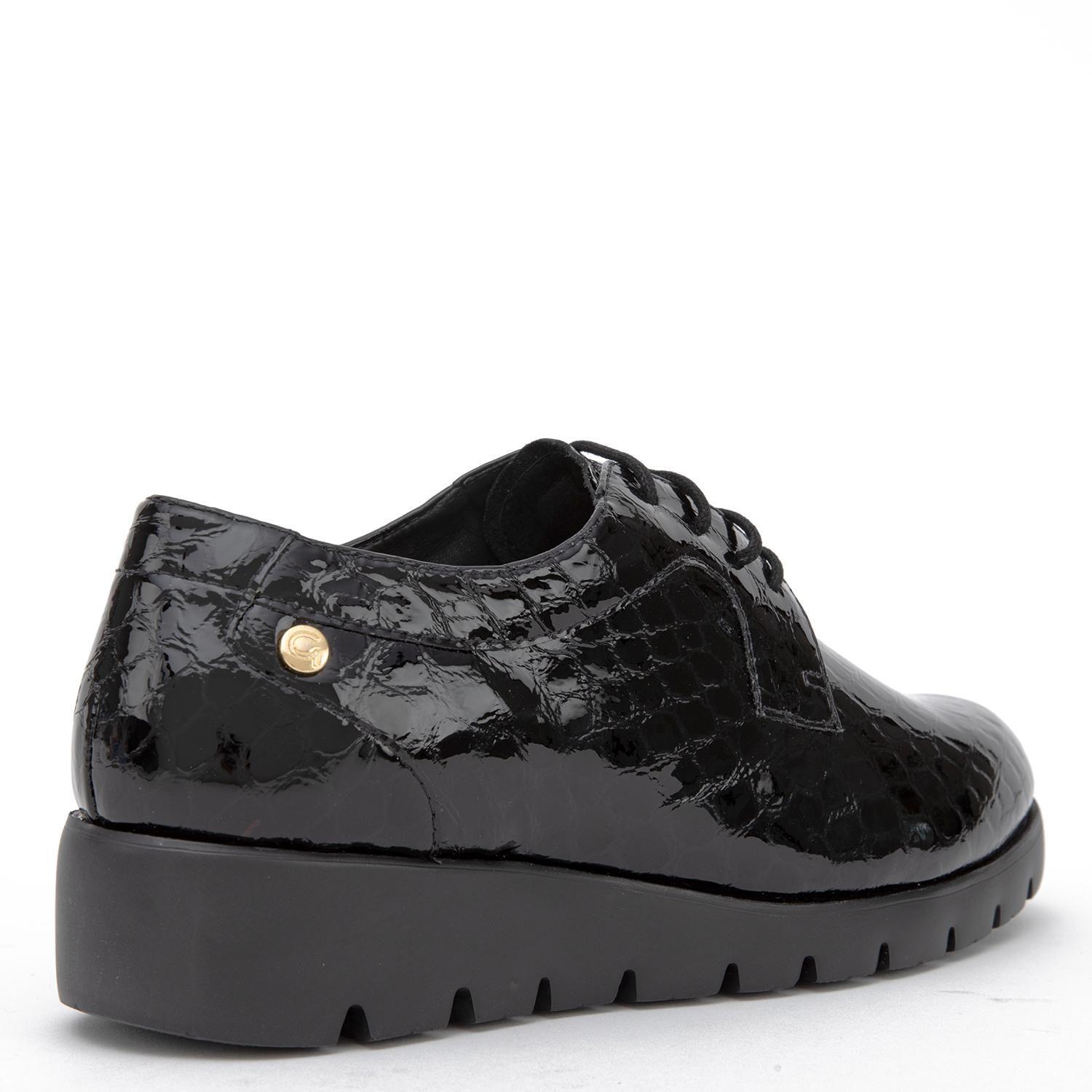 Zapato de cuero mujer Gacel negro Mercedes-4