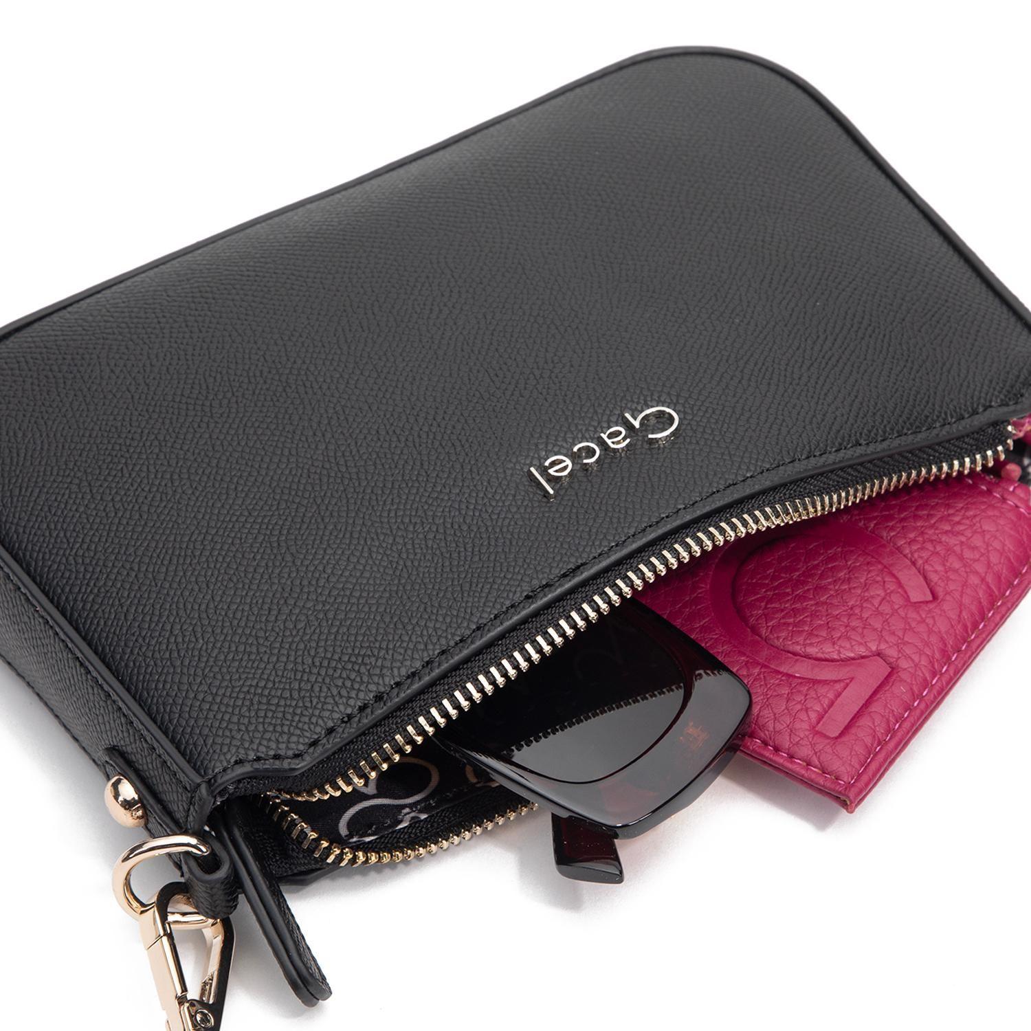 Cartera mujer Gacel negro bandolera pequeña-7
