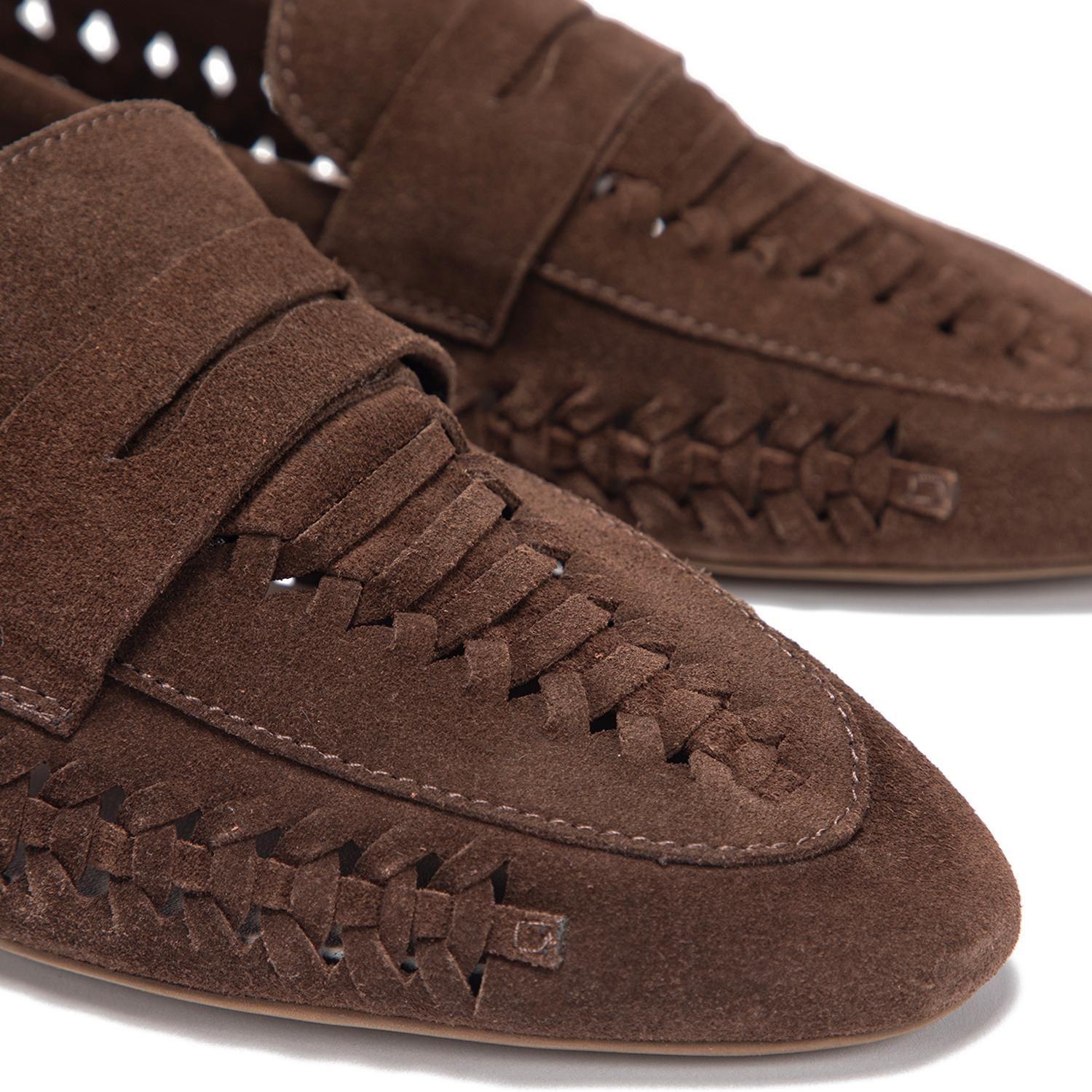 Mocasin de cuero mujer Gacel chocolate Elodie 0661499-5