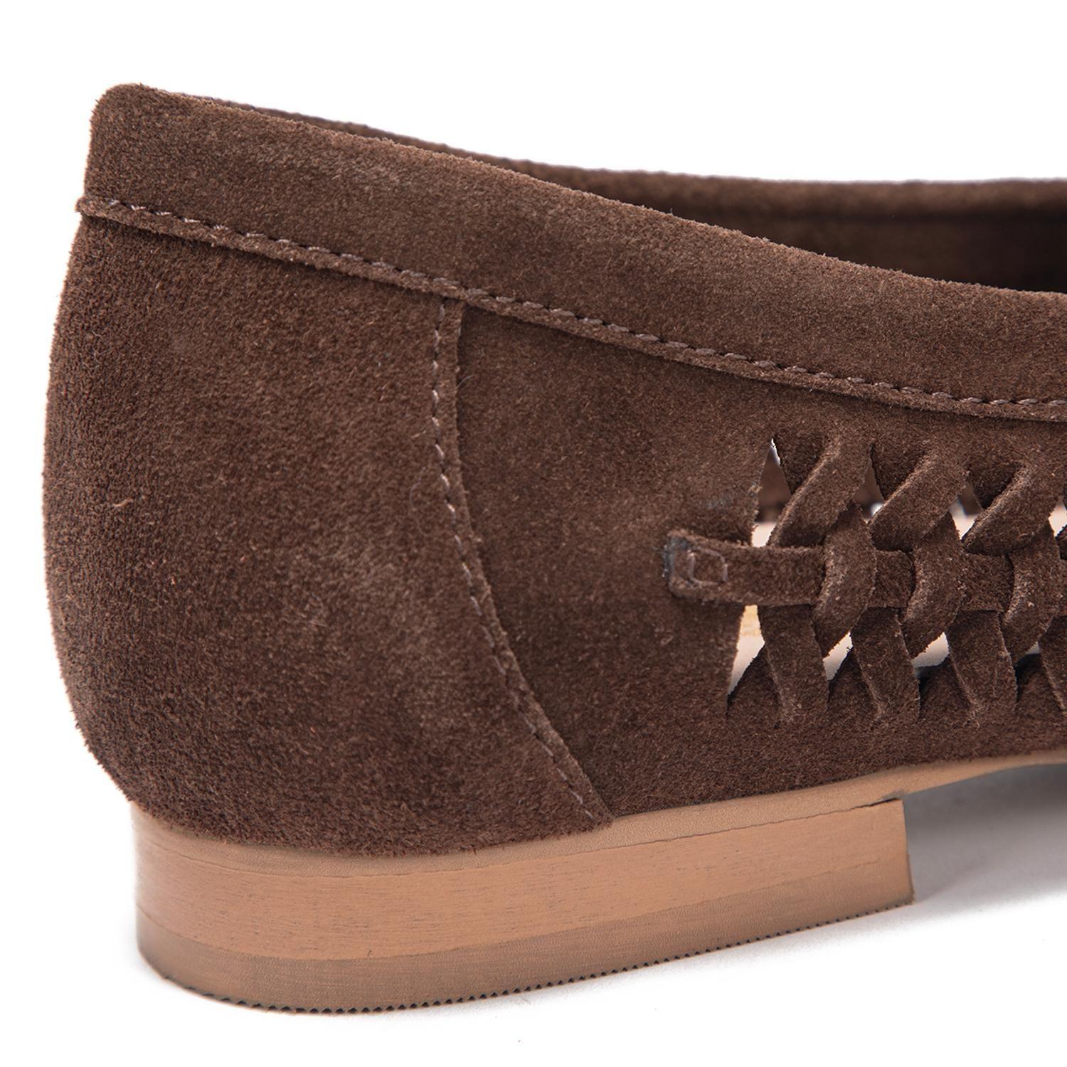 Mocasin de cuero mujer Gacel chocolate Elodie 0661499-6