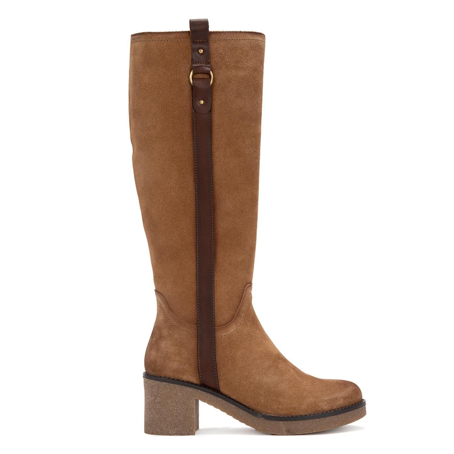 Bota de cuero mujer Gacel taupe Meg 0659994-0