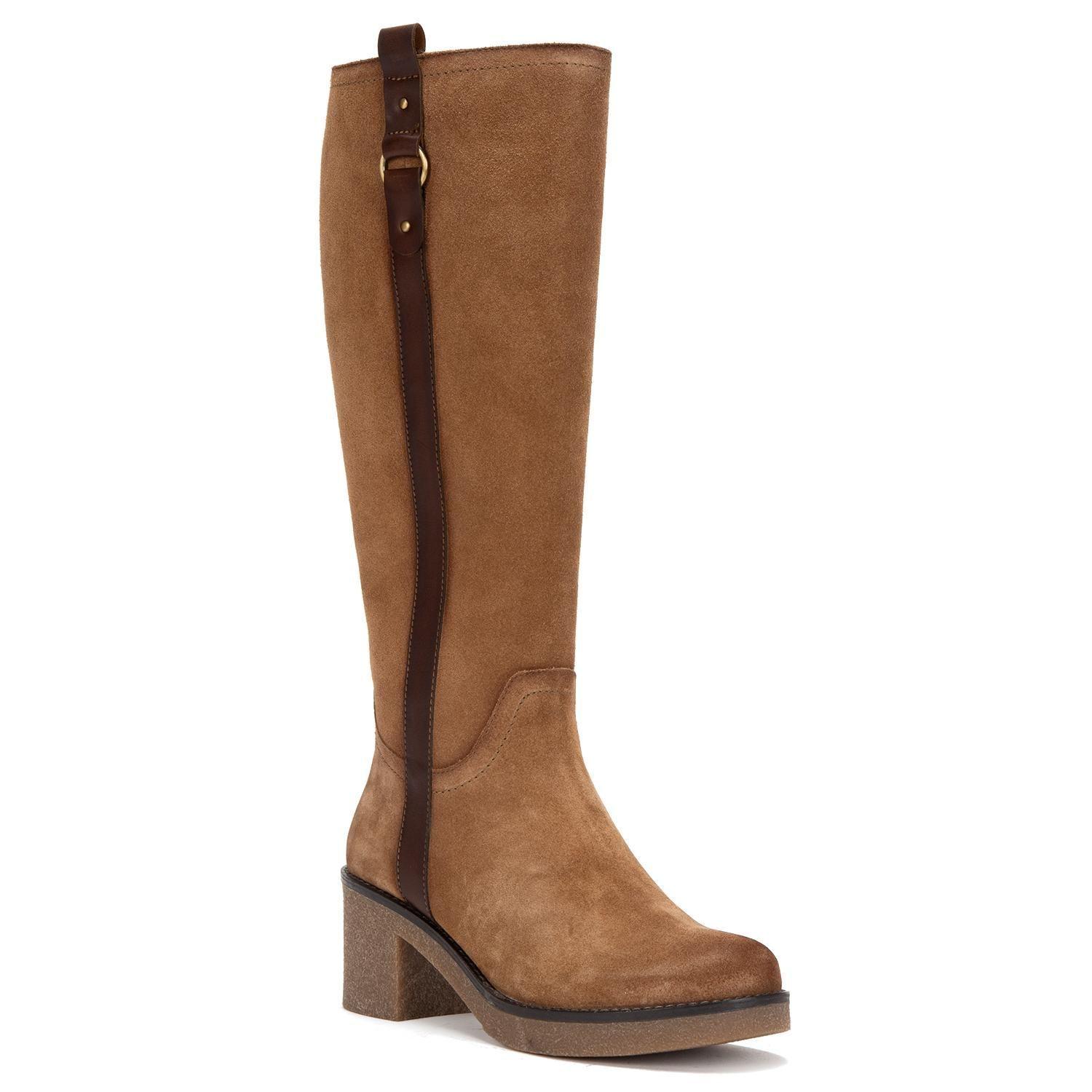 Bota de cuero mujer Gacel taupe Meg 0659994-2