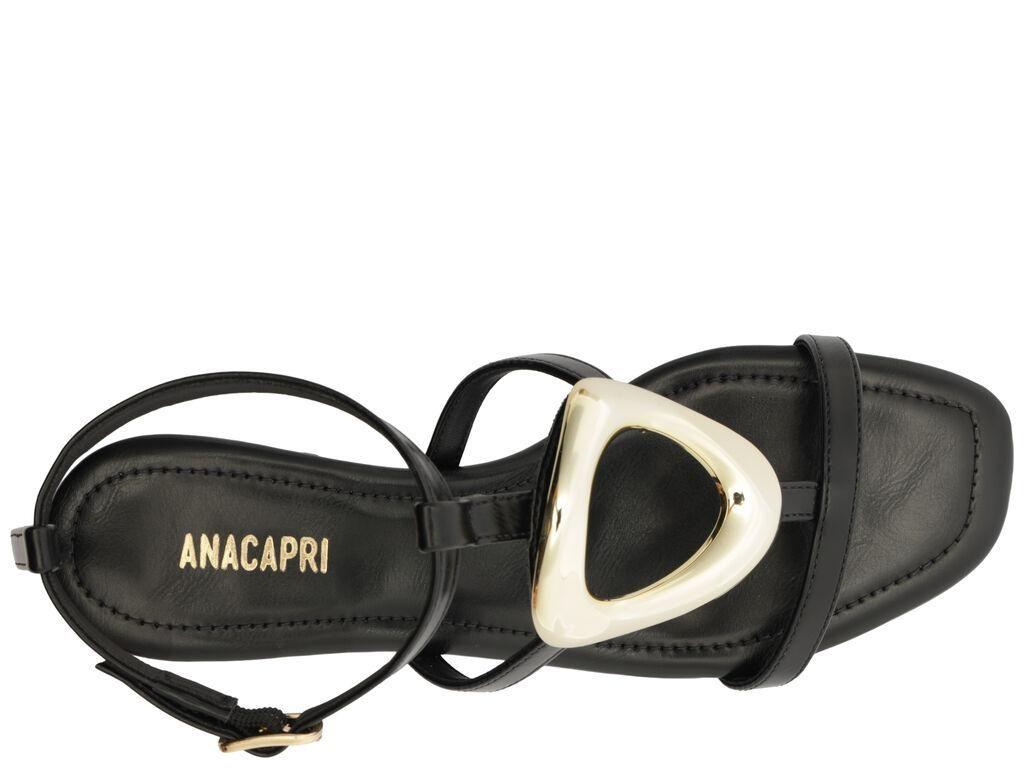 Sandalia mujer Anacapri Luna Negro-1