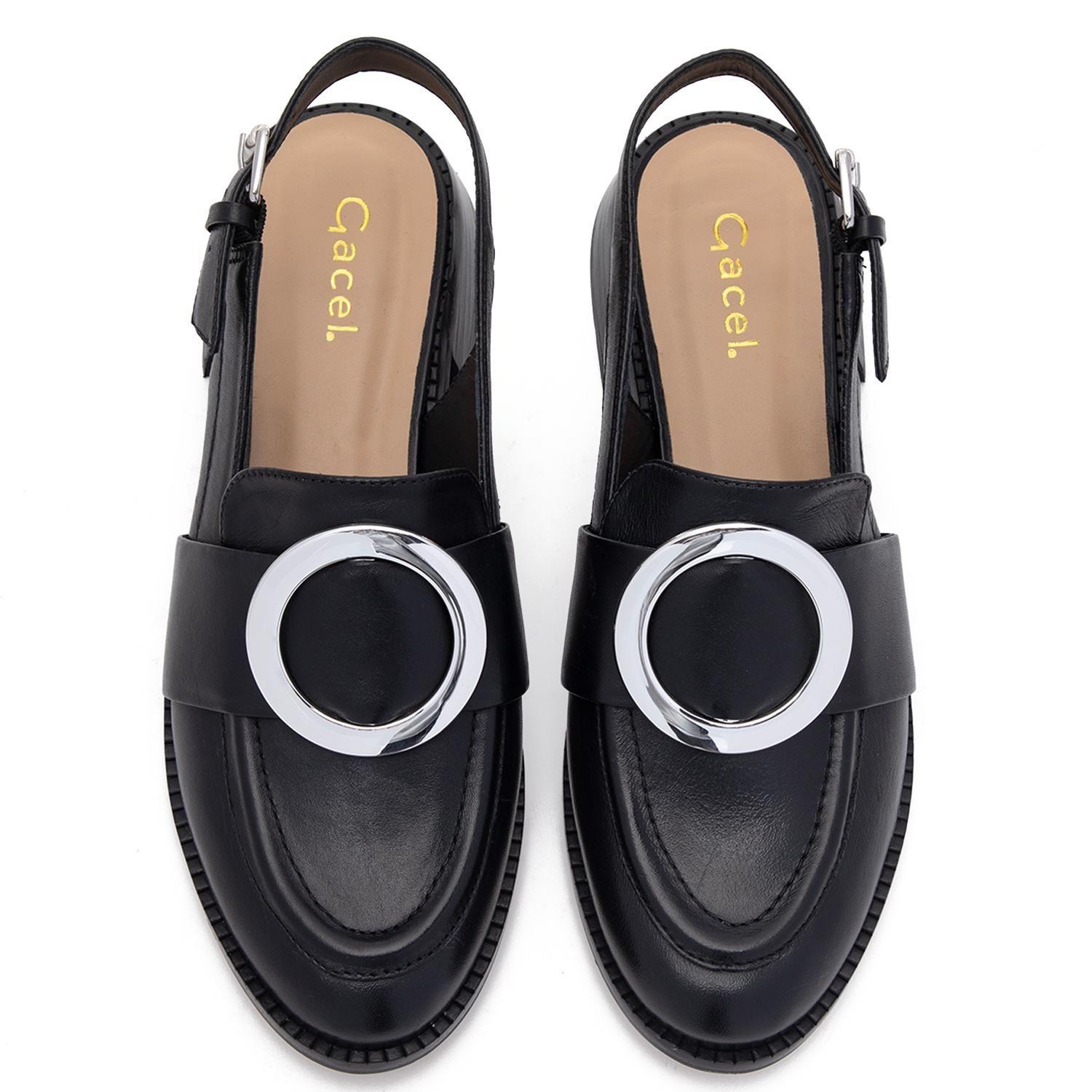 Zapato de cuero mujer Gacel negro Sefi 0661432-3