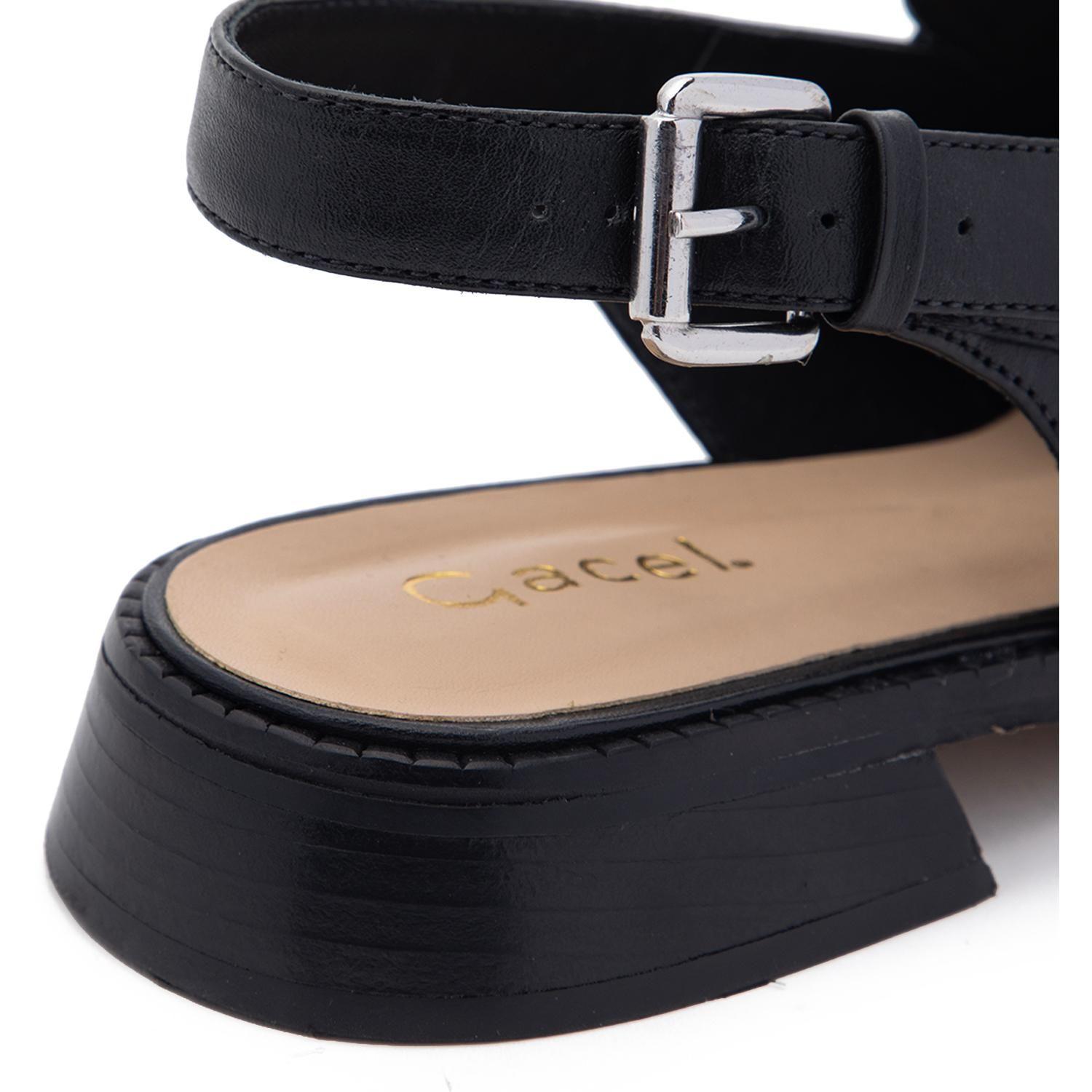 Zapato de cuero mujer Gacel negro Sefi 0661432-6