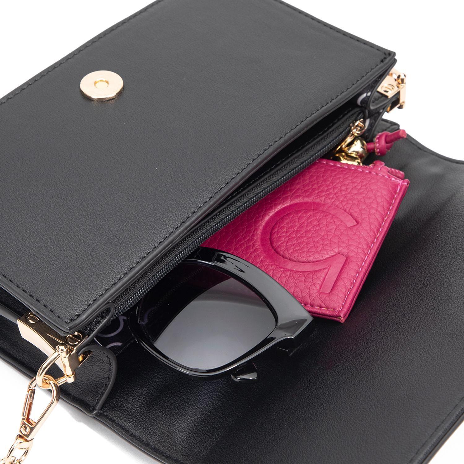 Cartera mujer Gacel negro clutch-8