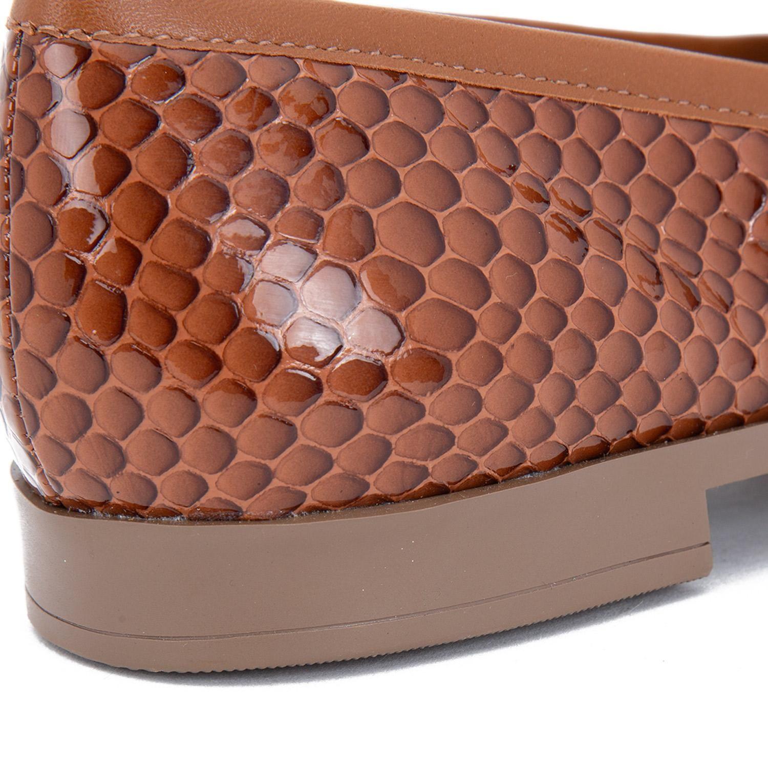 Mocasin de cuero mujer Gacel tostado Trace-2