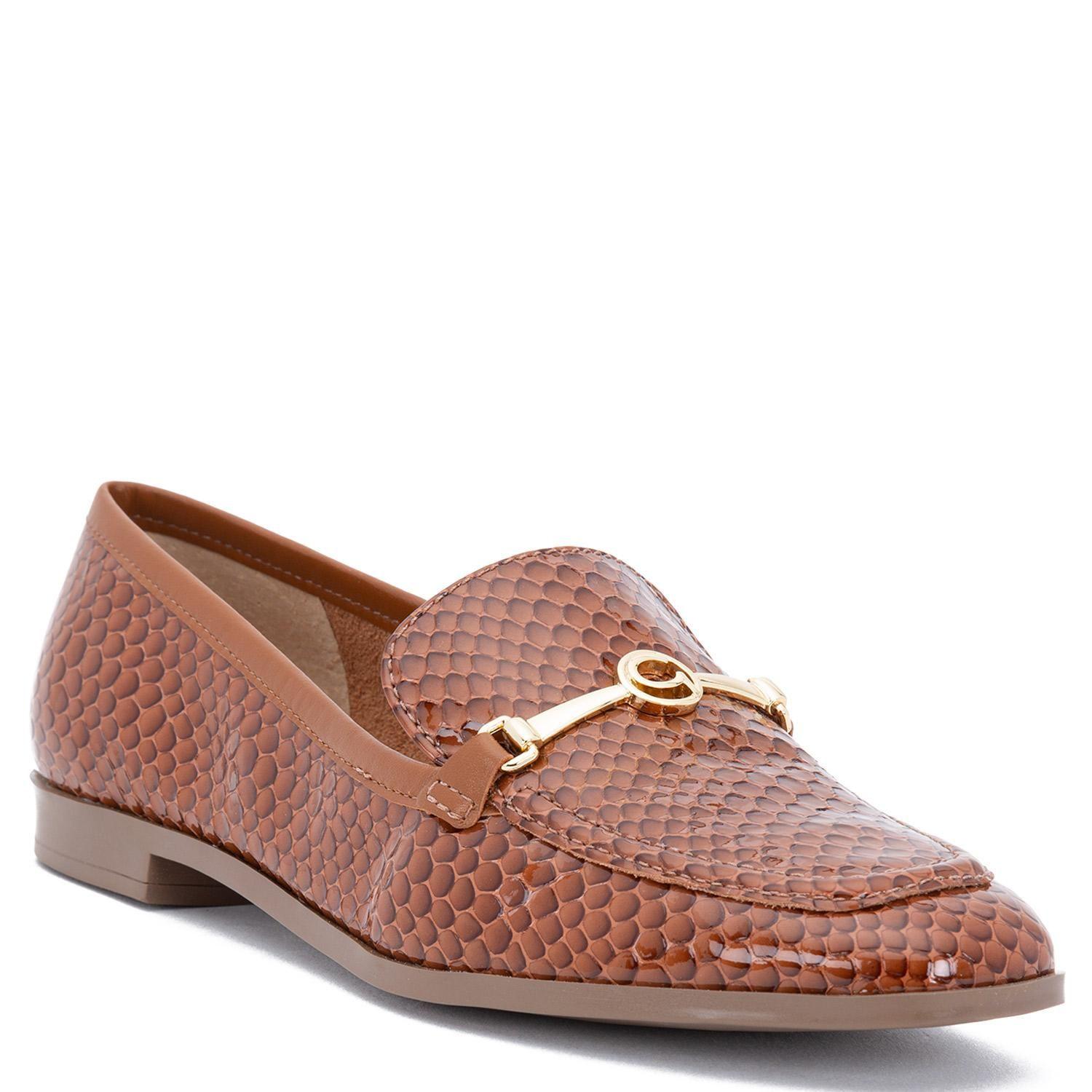 Mocasin de cuero mujer Gacel tostado Trace-4