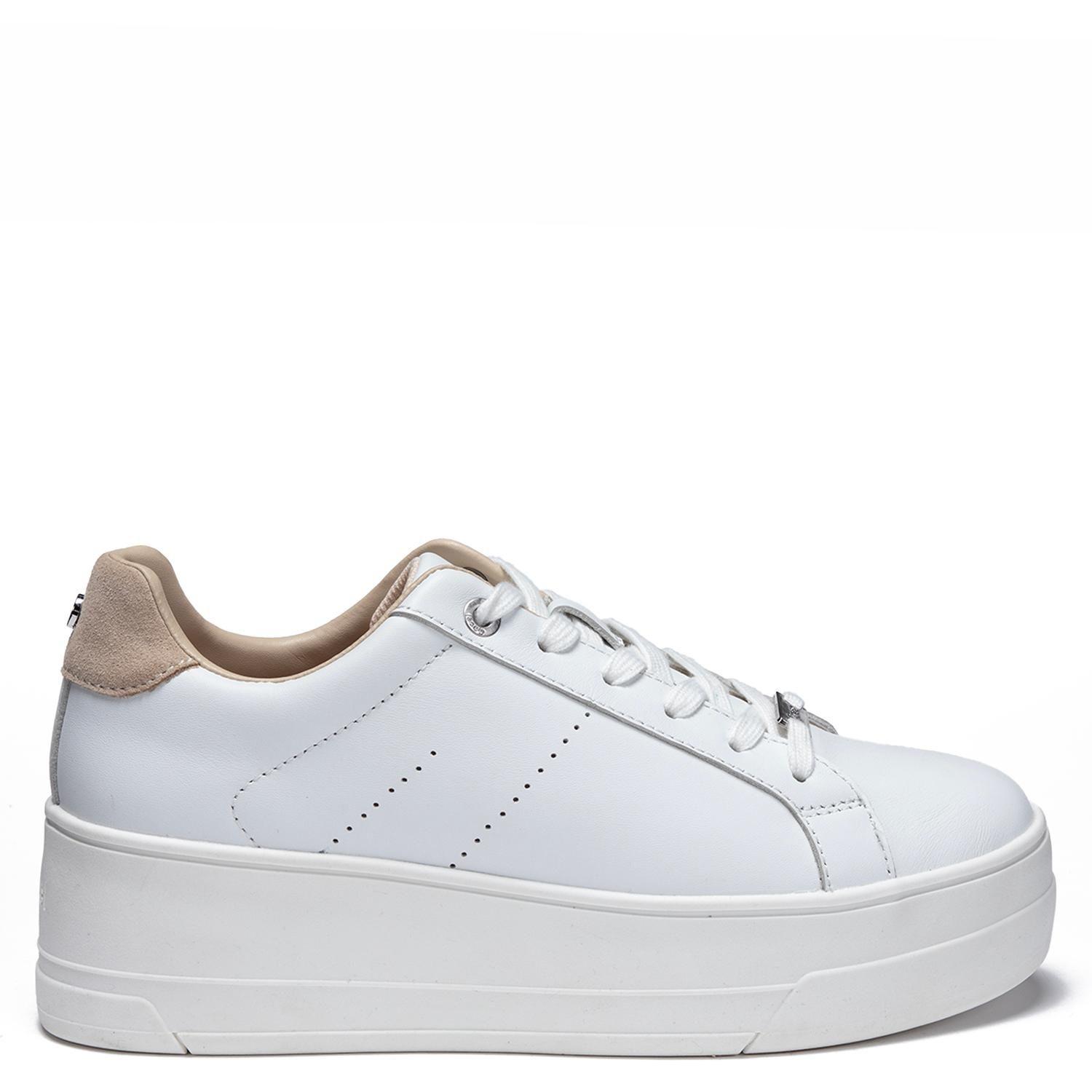 Zapatilla de cuero mujer Gacel blanco Rosi-0
