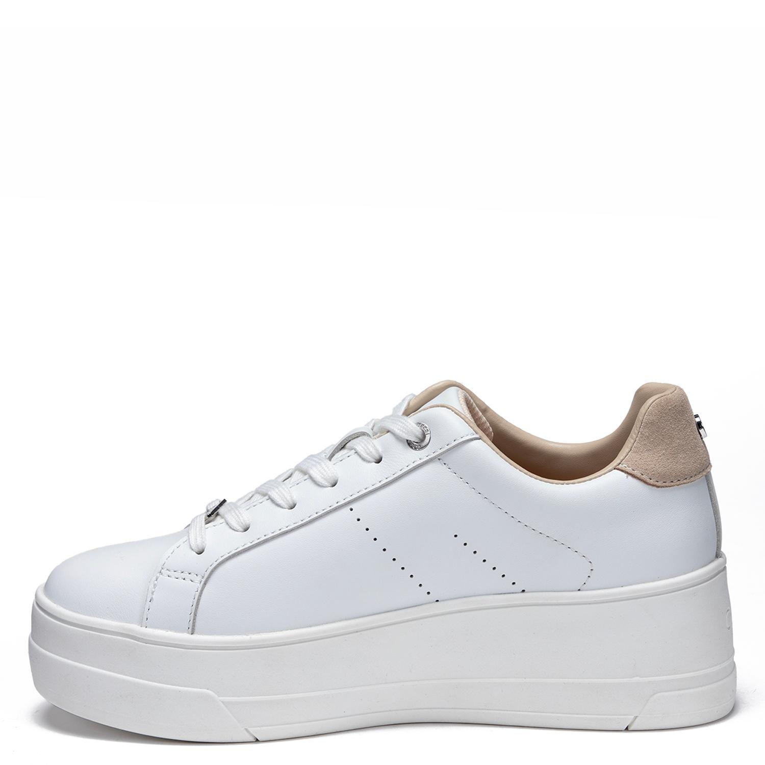 Zapatilla de cuero mujer Gacel blanco Rosi-2