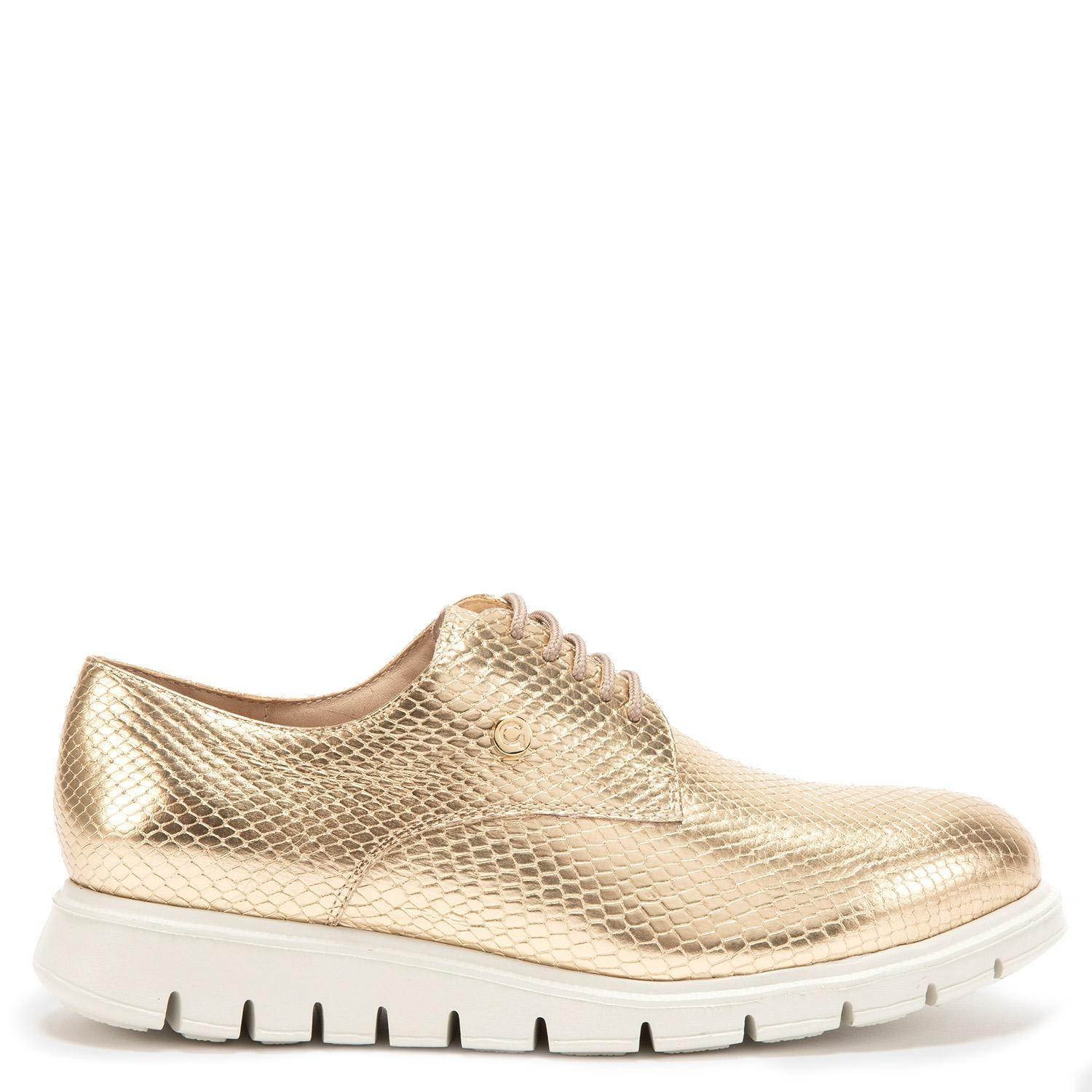 Zapato de cuero mujer Gacel dorado Itati 0659789-0