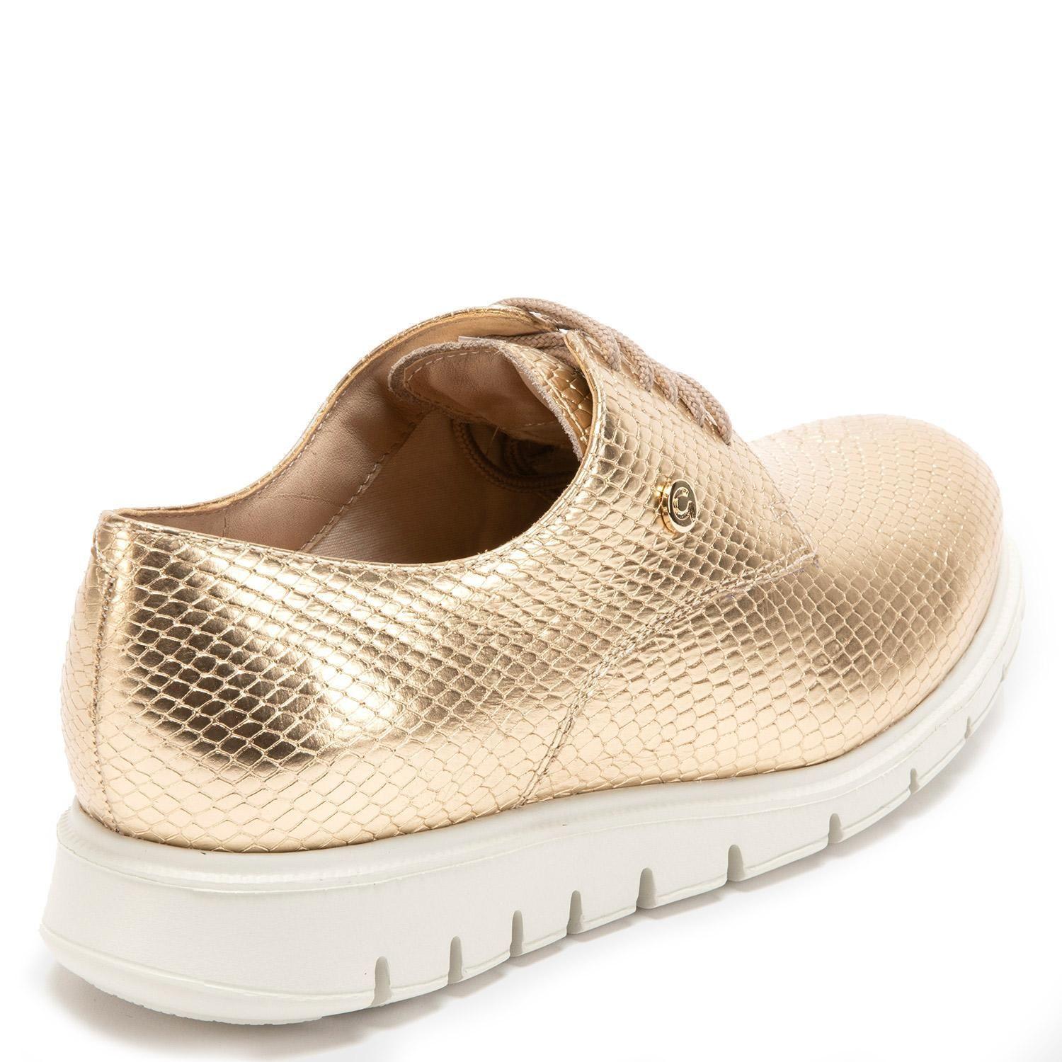 Zapato de cuero mujer Gacel dorado Itati 0659789-4