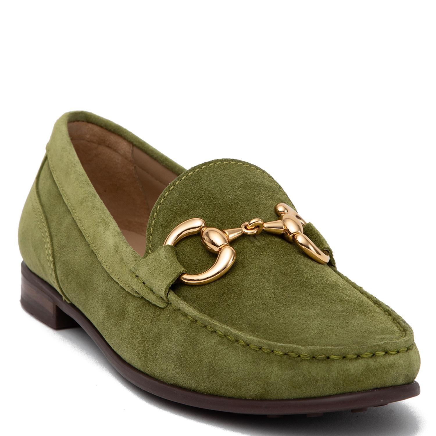 Mocasin de cuero mujer Gacel olivo Siri 0661020-2