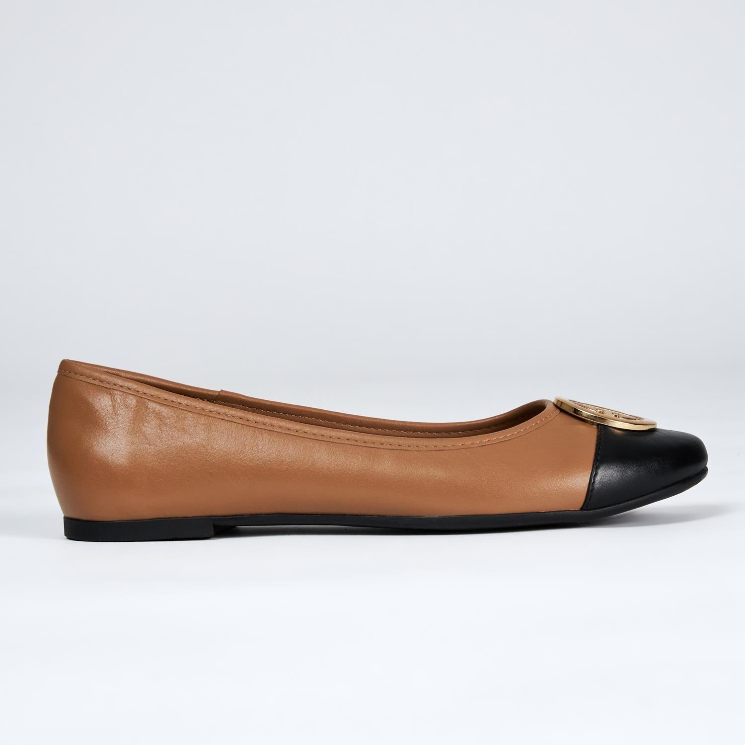 Ballerina de cuero mujer Gacel Camel Ikia 0659152-0