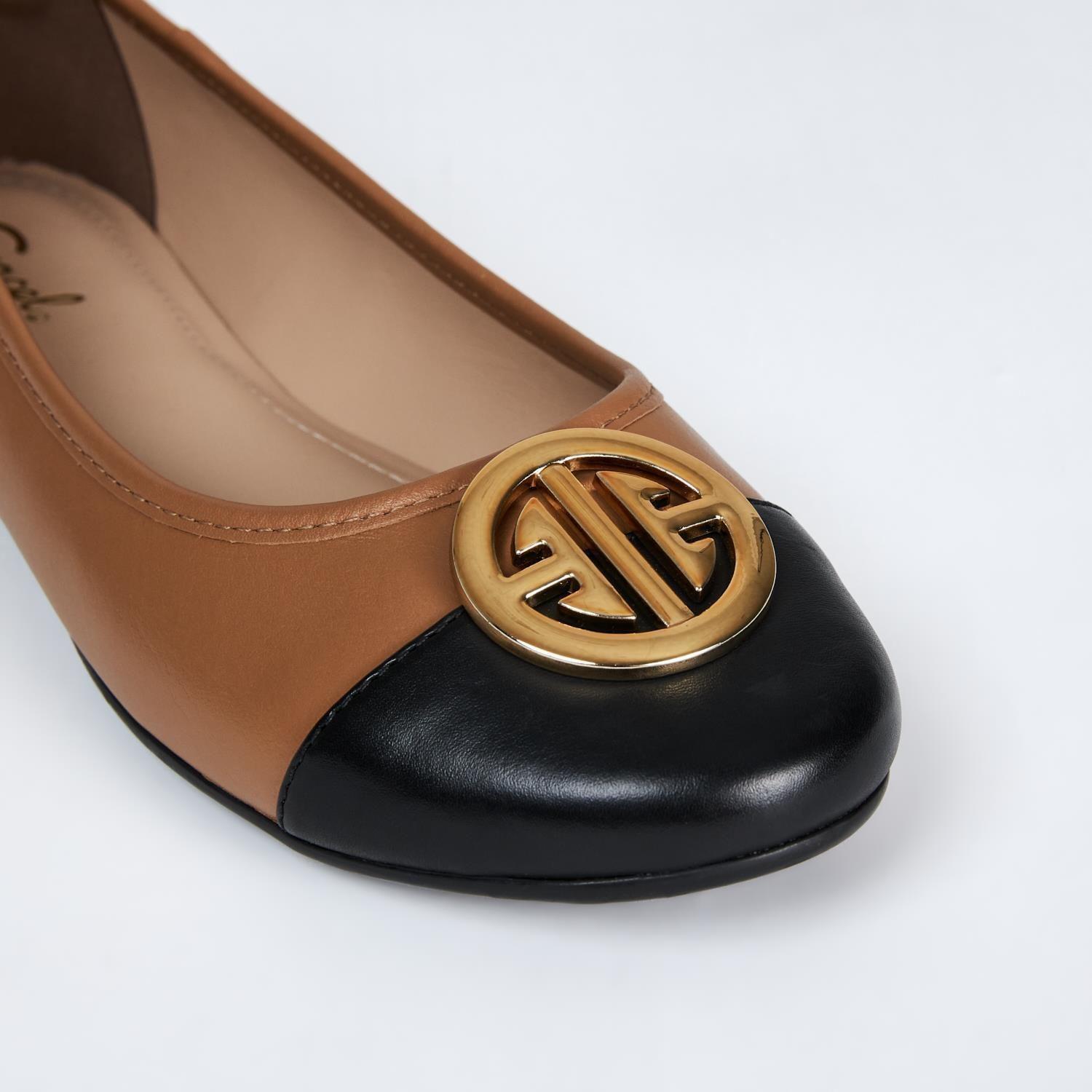 Ballerina de cuero mujer Gacel Camel Ikia 0659152-3