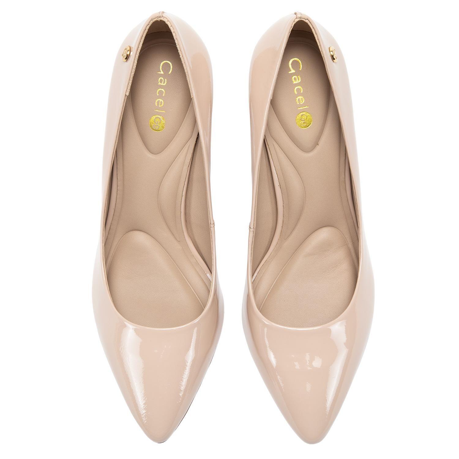 Zapato de cuero mujer Gacel nude Estelle-3