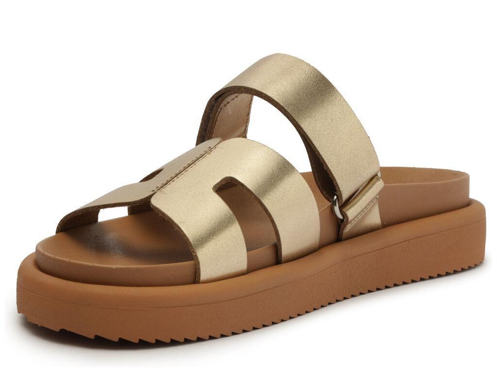 Sandalia de cuero mujer Anacapri dorado May C3038000660005-3