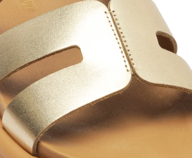 Sandalia de cuero mujer Anacapri dorado May C3038000660005-4