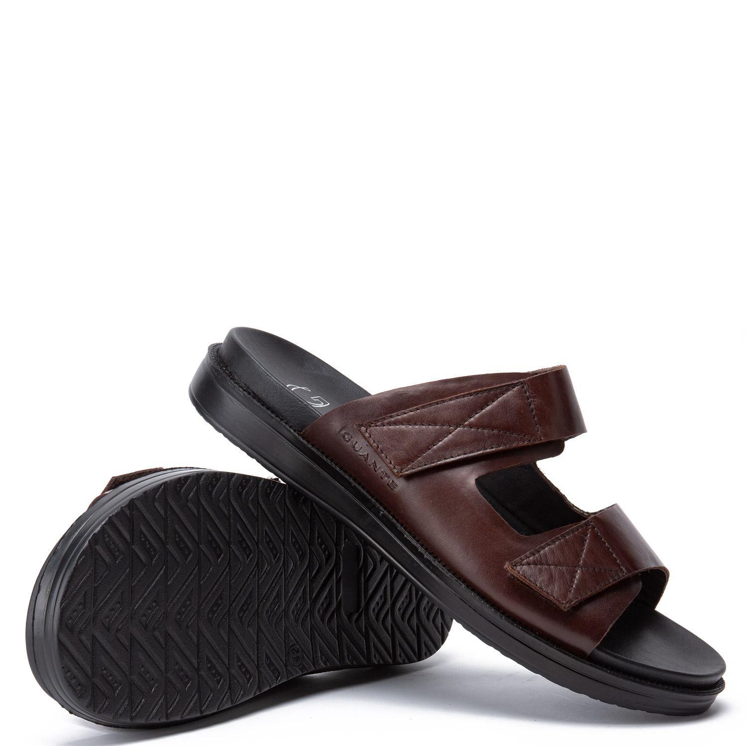 Sandalia de cuero hombre Guante moro Deroko 0035894-3