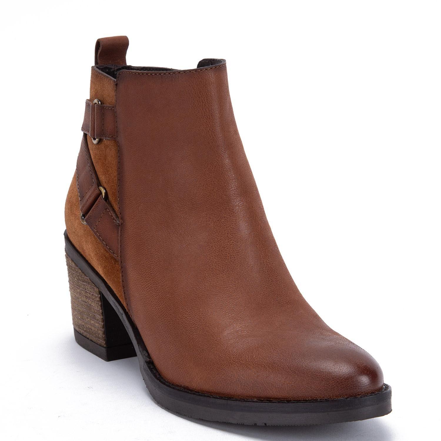 Botin de cuero mujer Gacel tostado Piera-2