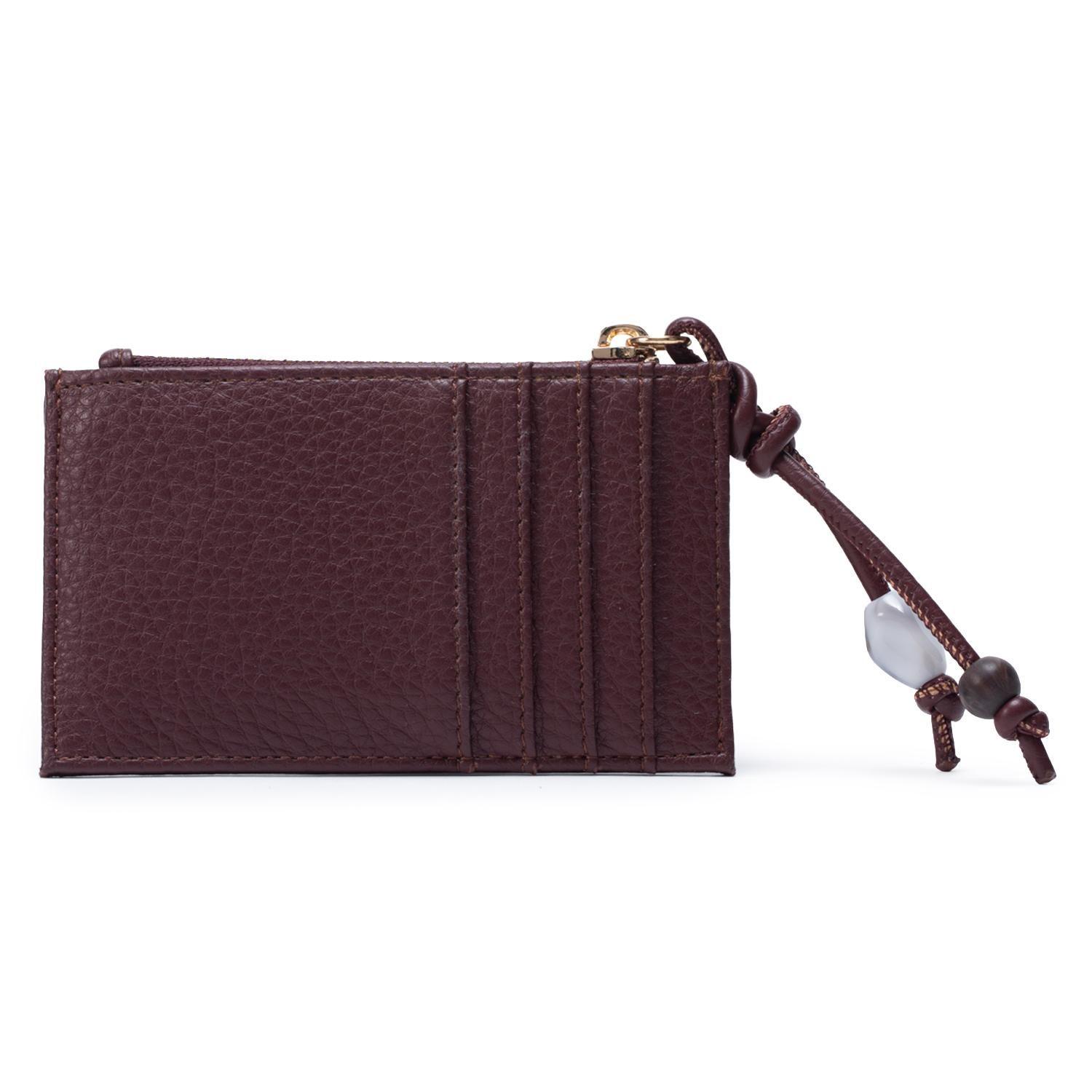 Billetera mujer Gacel chocolate con tarjetero-1
